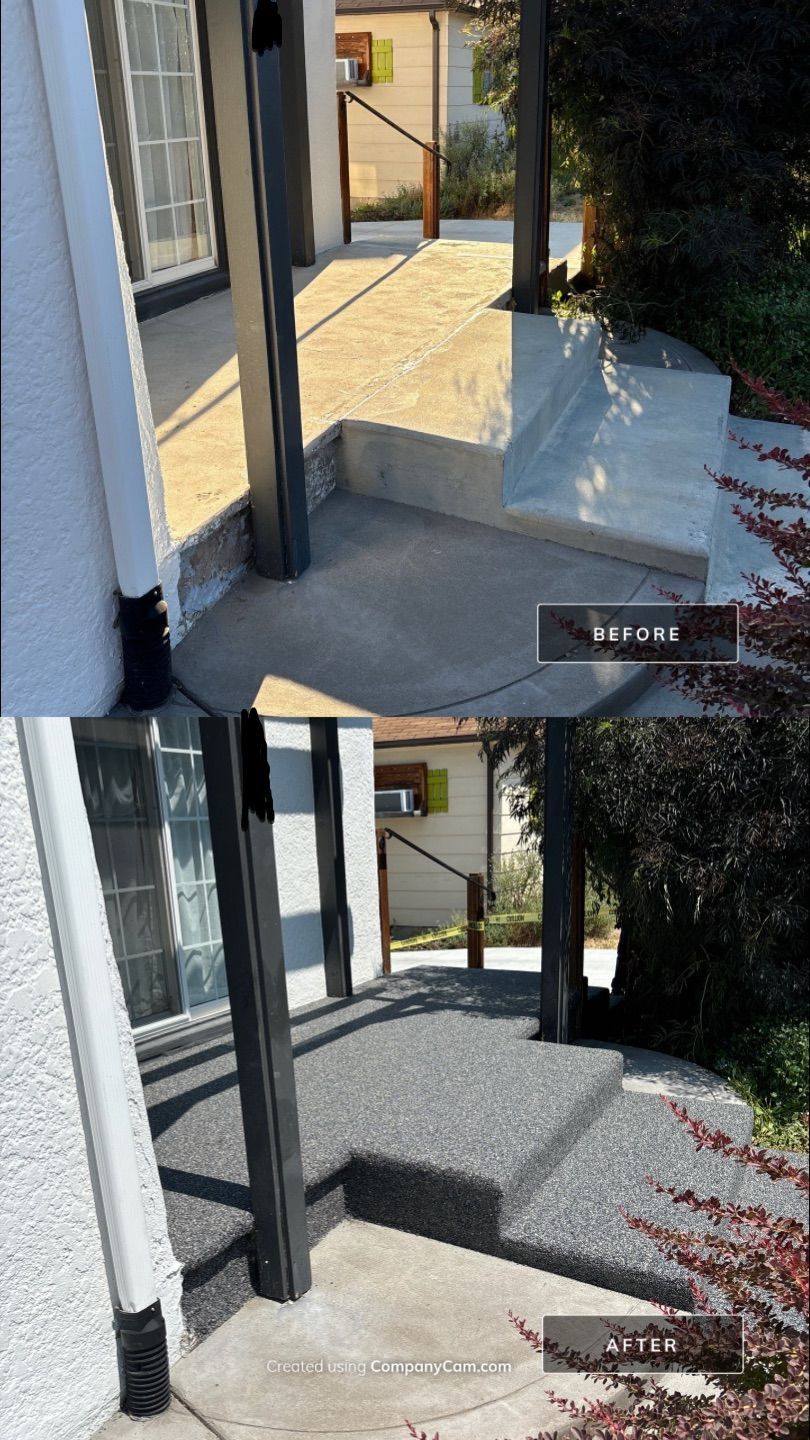 Front Stoop Upgrade for Sylvia by Mr. Mudd Concrete