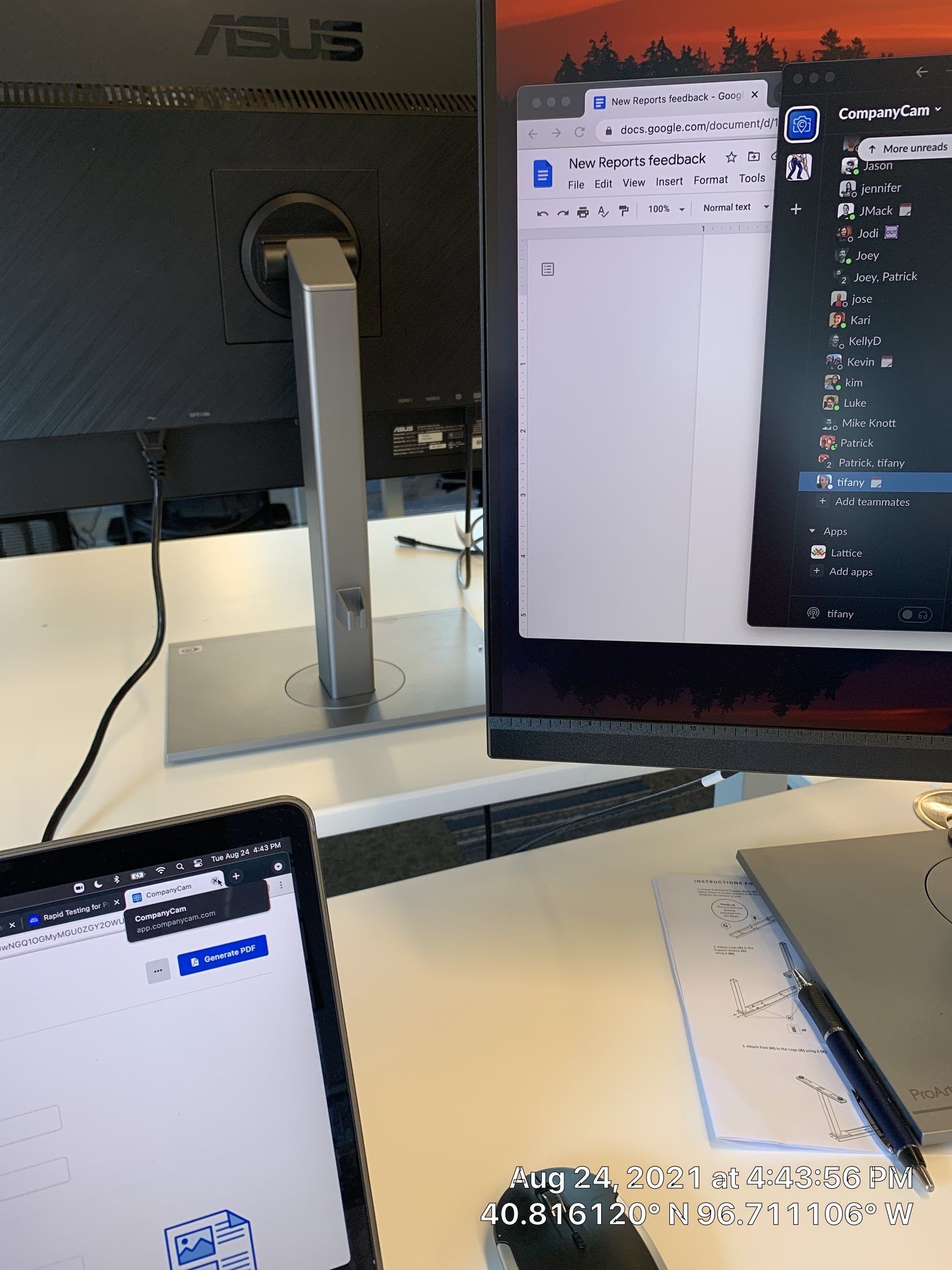 Conference Room Remodel using Tables by CompanyCam Beta Busters! 