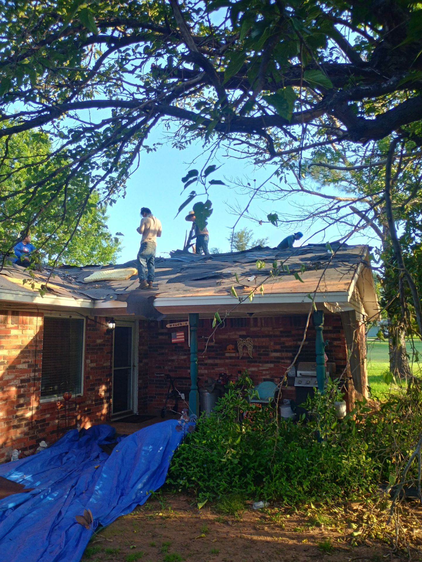 Storm Damage Restoration and Complete Roof Replacement in Pauls Valley by BANA Roofing and Solar Supply