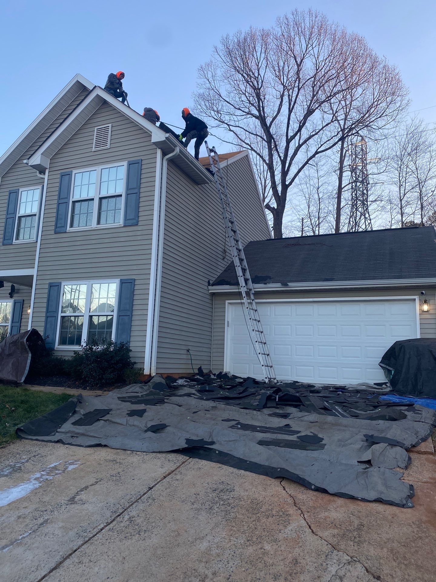 Roof replacement by hail damage by Just Brilliant Restoration JBR