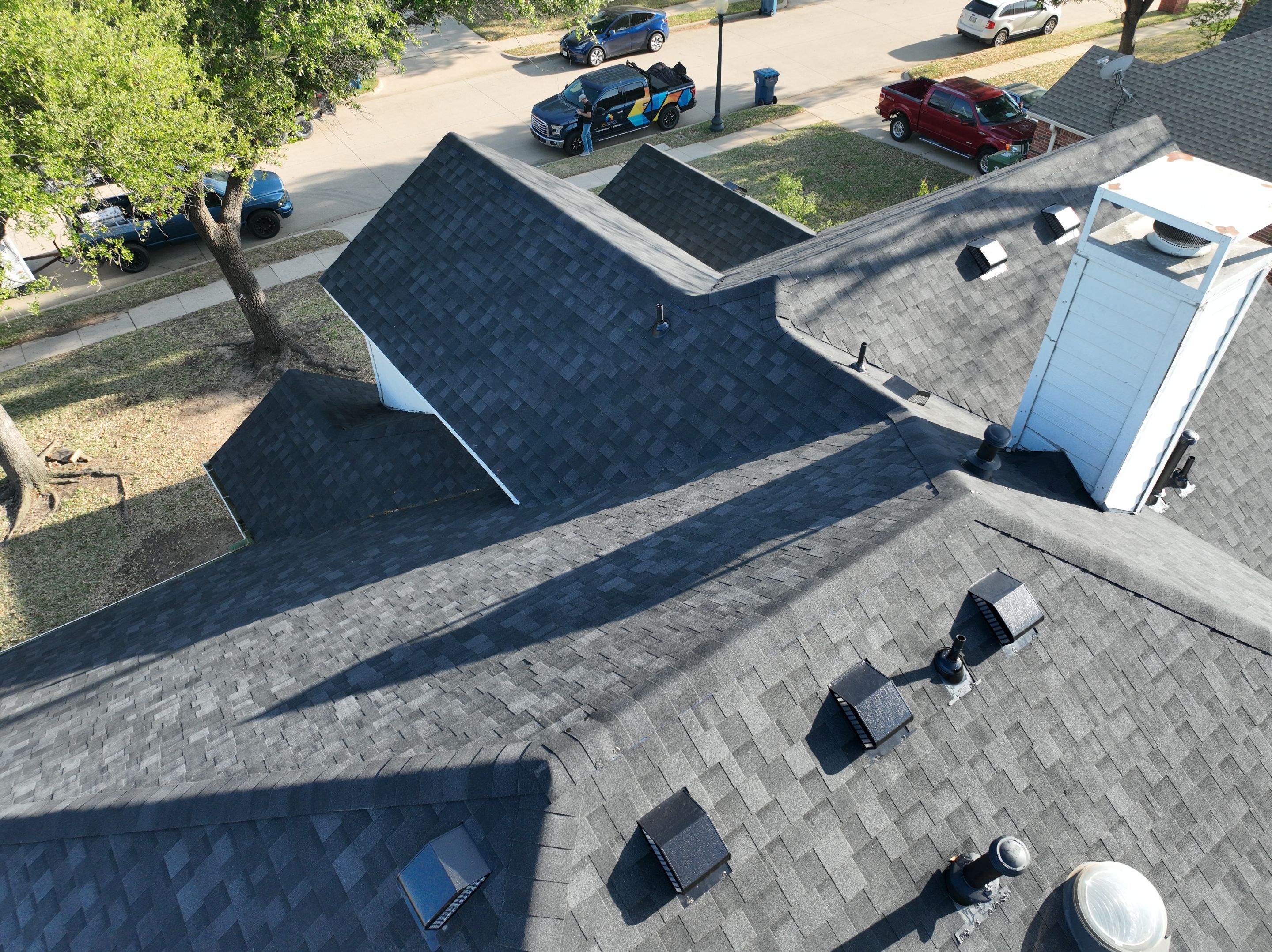 Residential Roofing Installation using IKO Nordic Granite Black by OneSource Roofing and Restoration