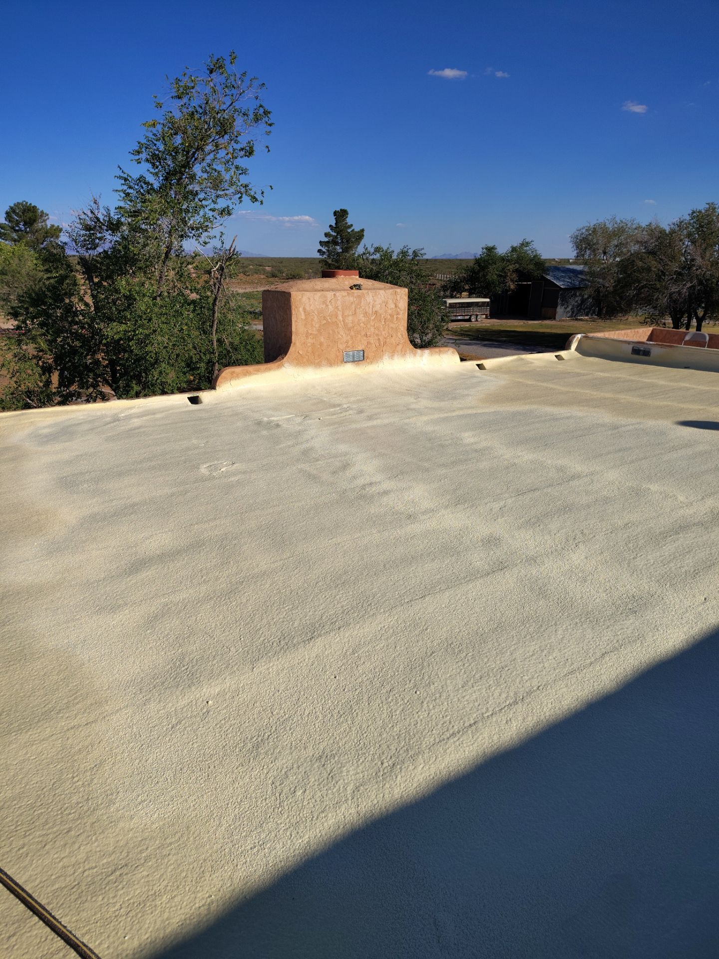 Residential roof application by SPF Services 