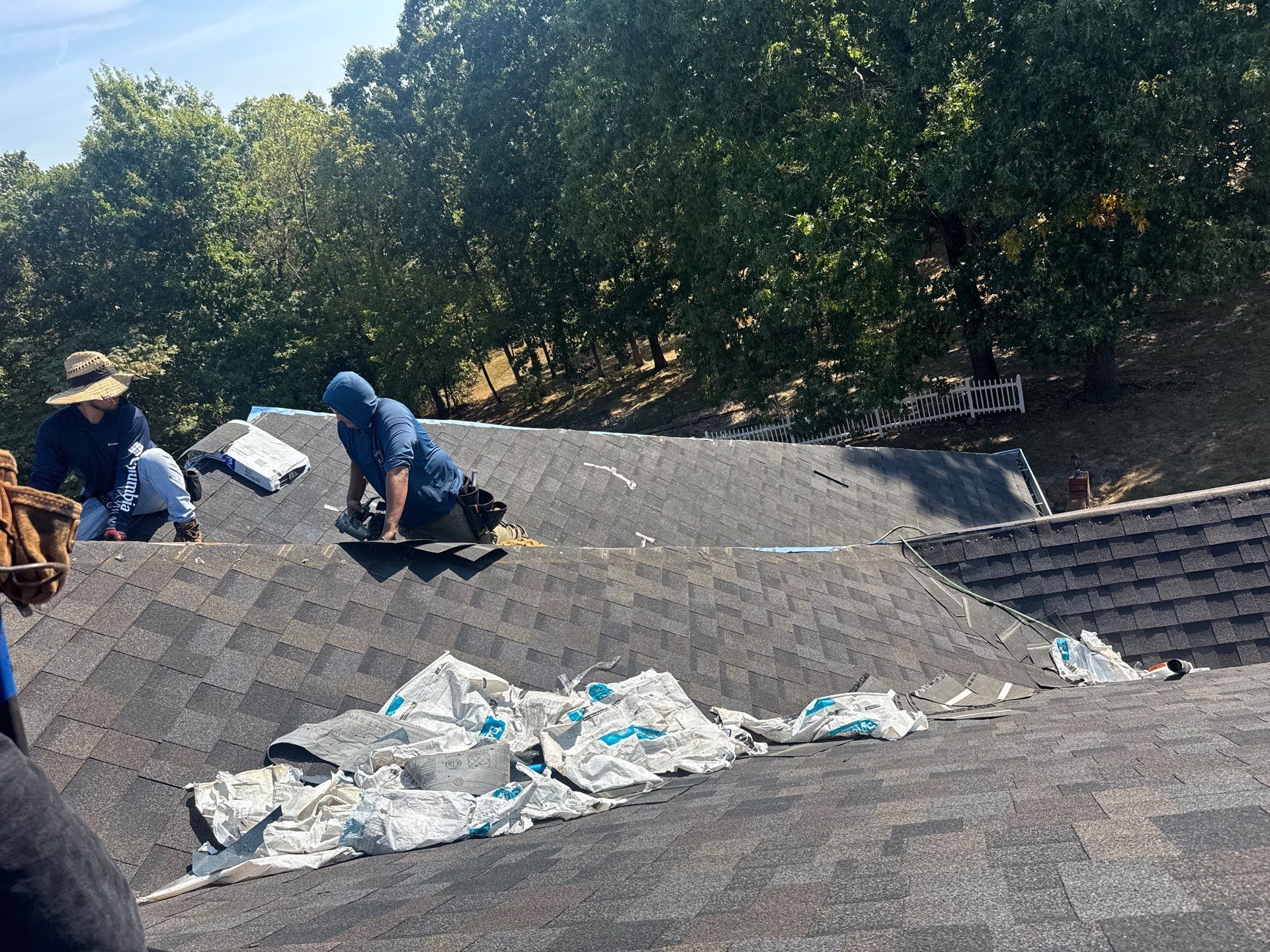 Residential Partial Roofing + Gutters & Downspouts Install  by Titan Commercial & Residential Roofing 