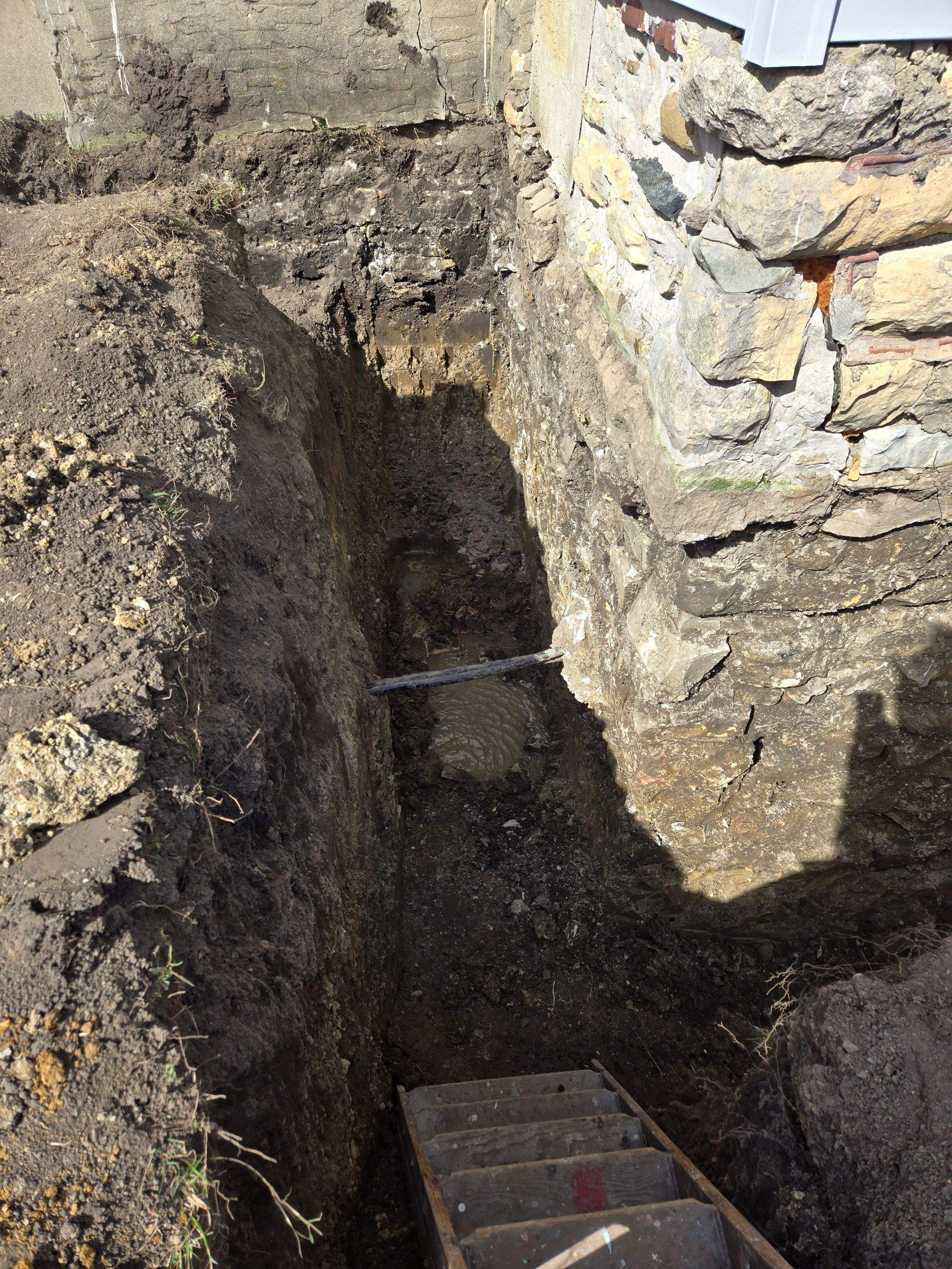 Full Limestone Foundation Restoration using sprayable geopolymer concrete by Allied Water Services