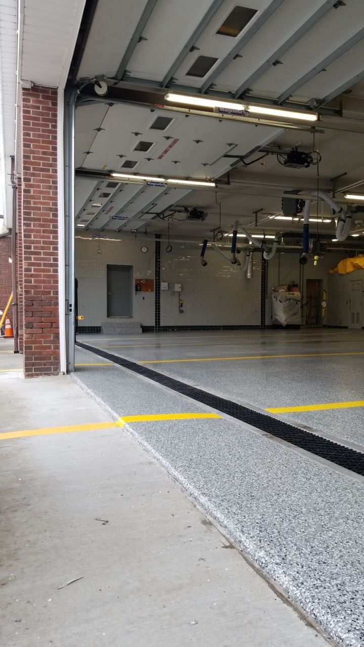 Dover Firehouse with their new Smoke Floor! by Spectrum Painting, LLC