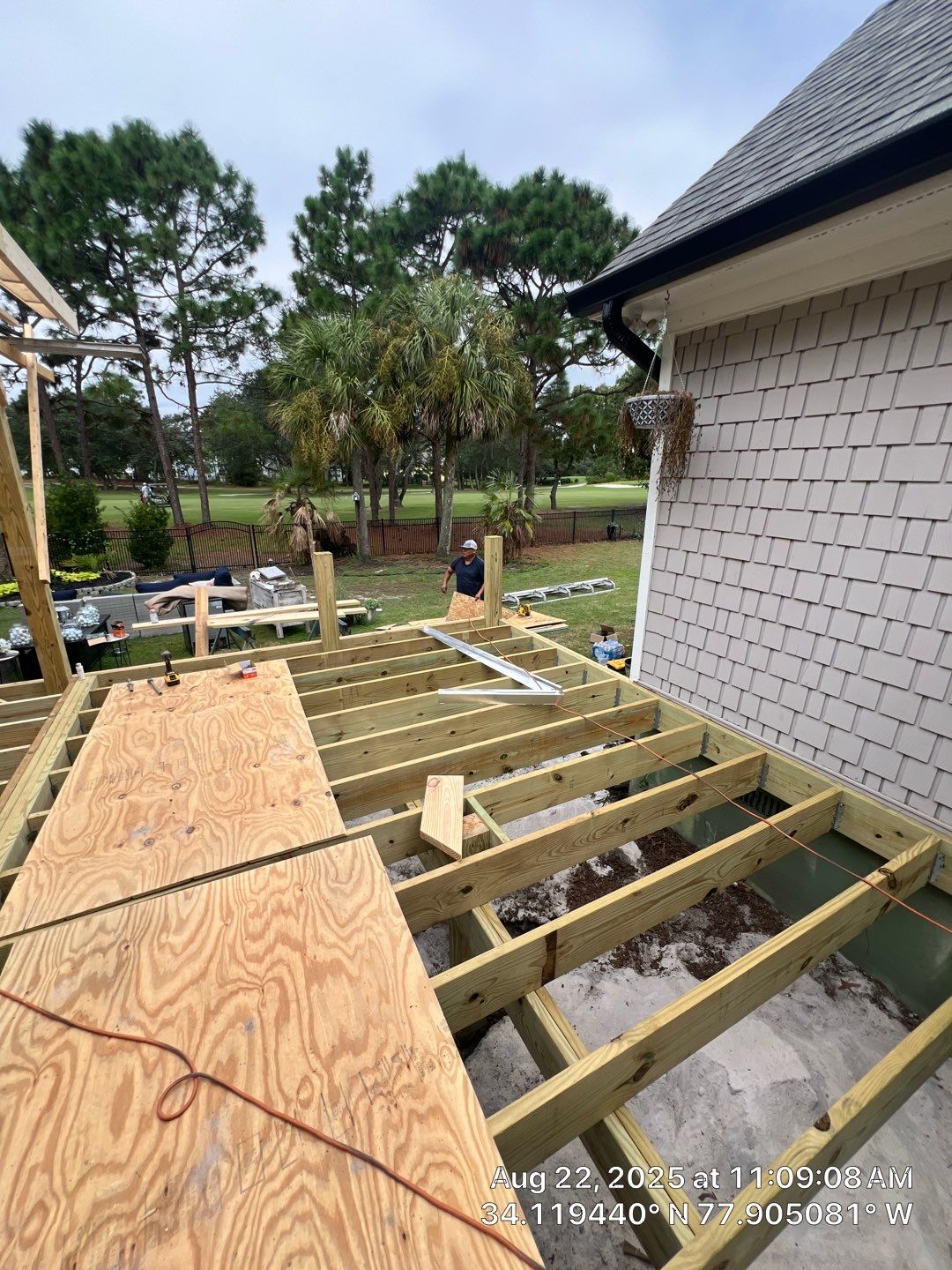 Back Porch Addition in Beau Rivage  by RGR Construction and Roofing, LLC
