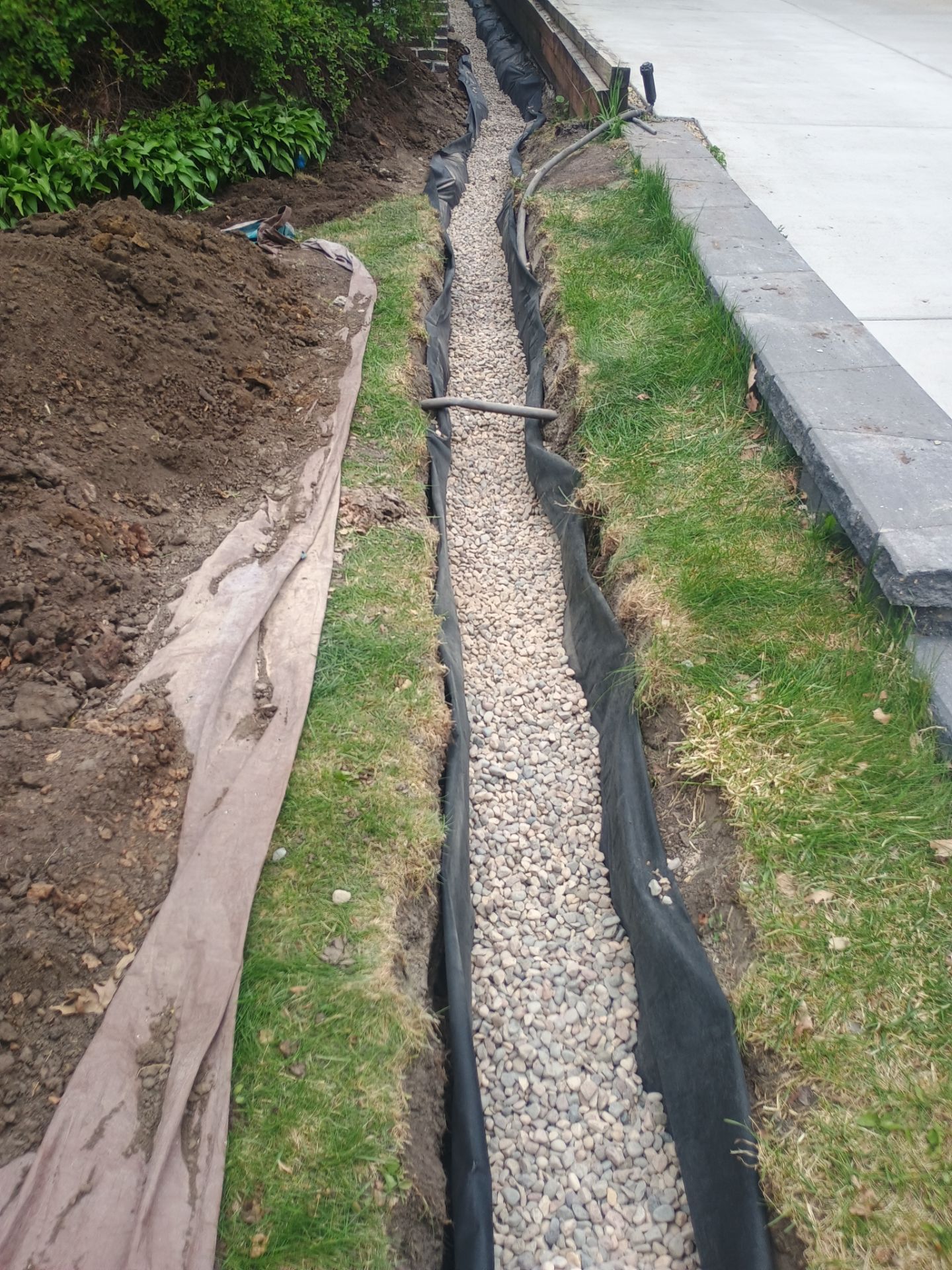 Foundation Drainage Board & French Drain in Southwest Minneapolis by Waterproofing Northeast