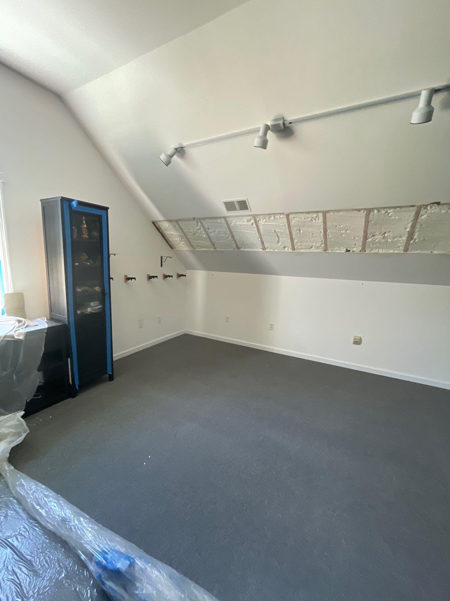Attic Insulation using open cell spray foam by NYS Foam & Energy