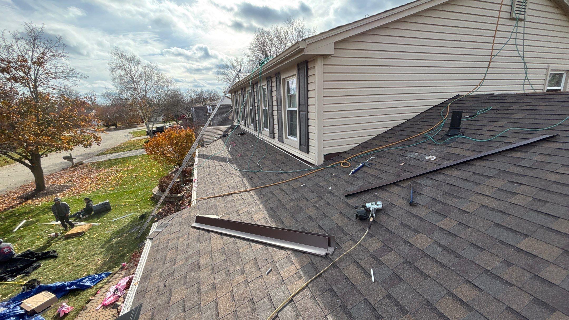 Roof Replacement using Owens Corning Teak by 180 Contractors