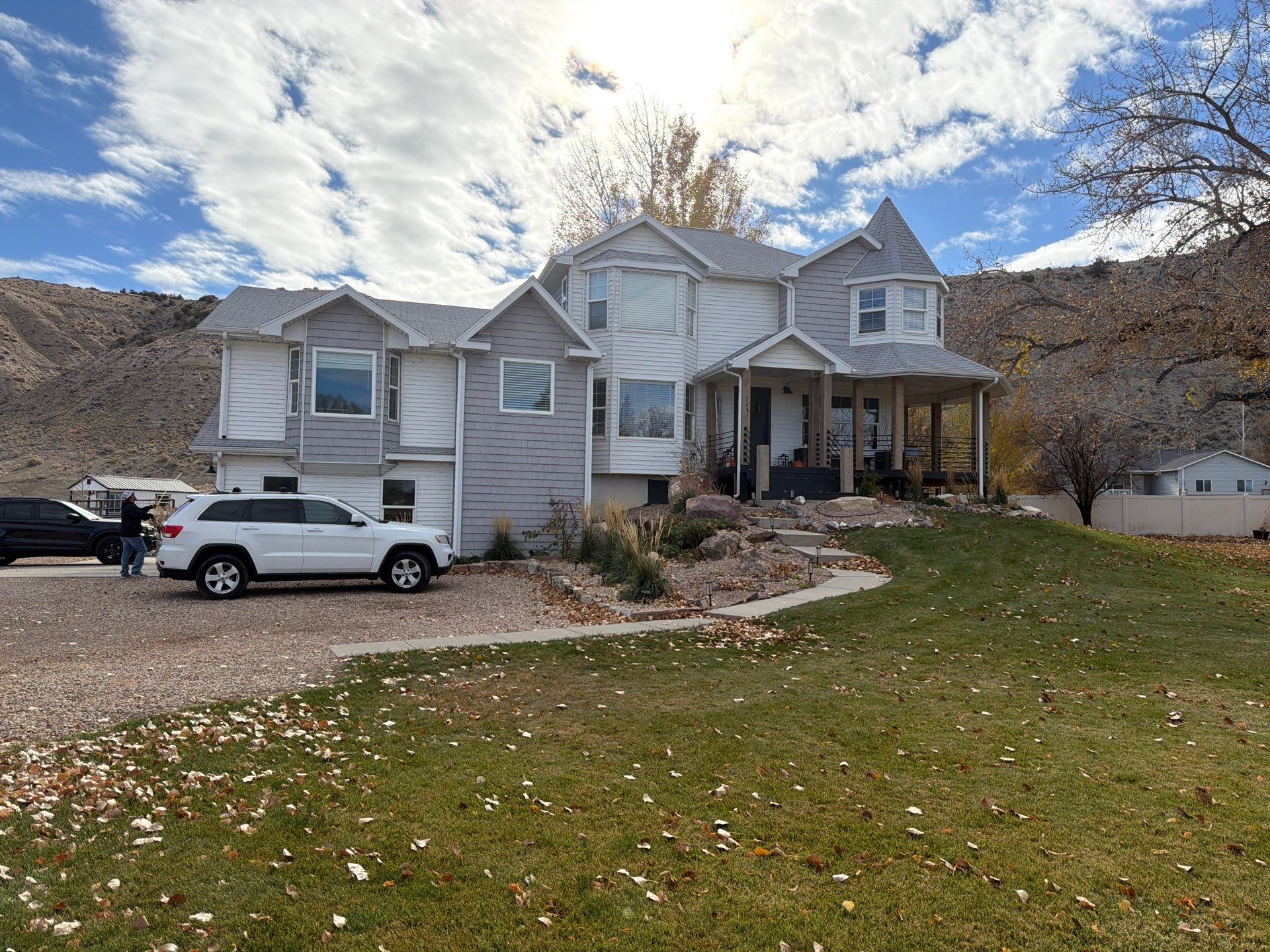 Project in Duchesne by Master Rain Gutters.