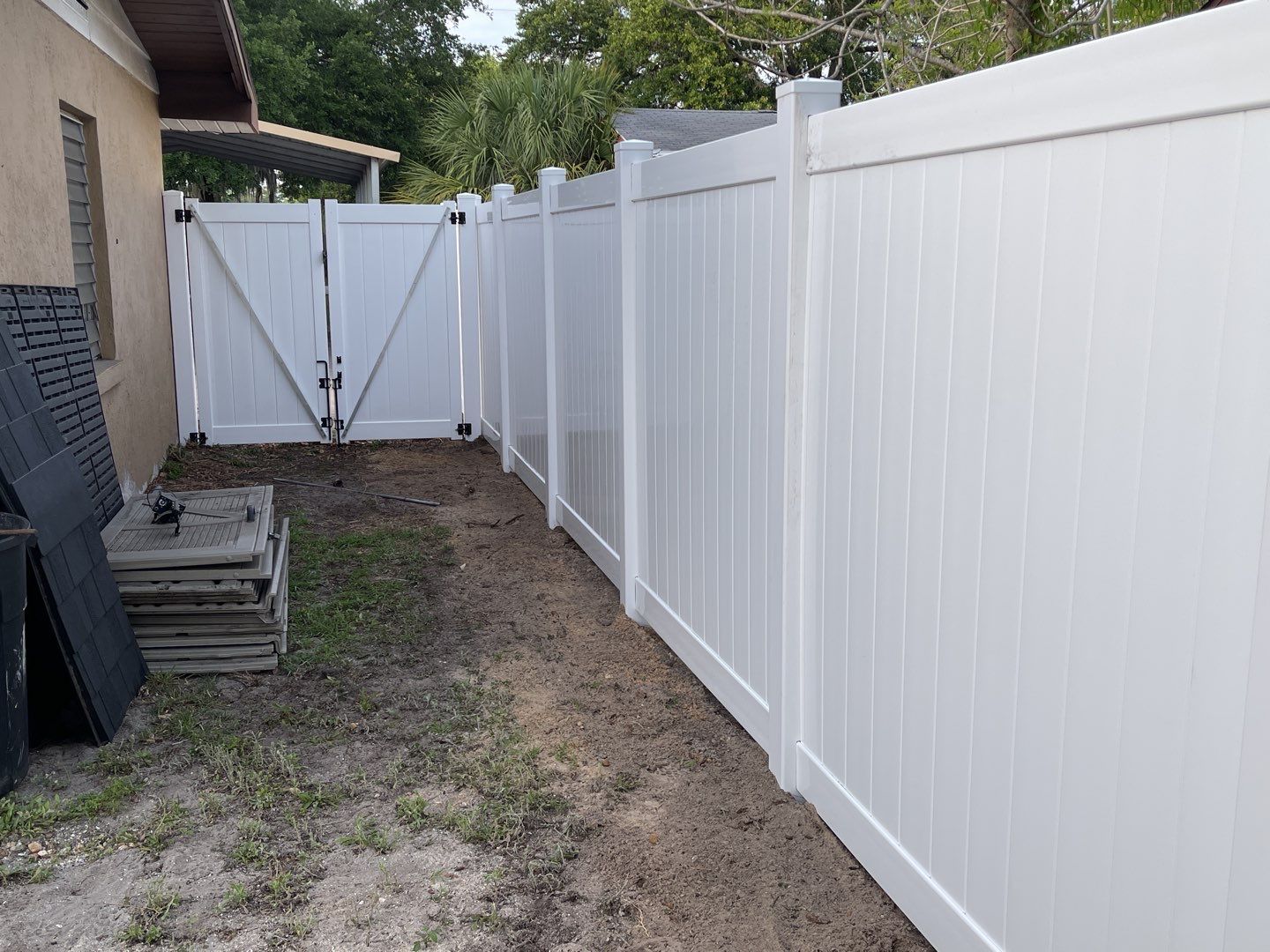 Bradenton, FL 6ft. Tall White Vinyl Privacy Fence  by Asap fence and gates, LLC