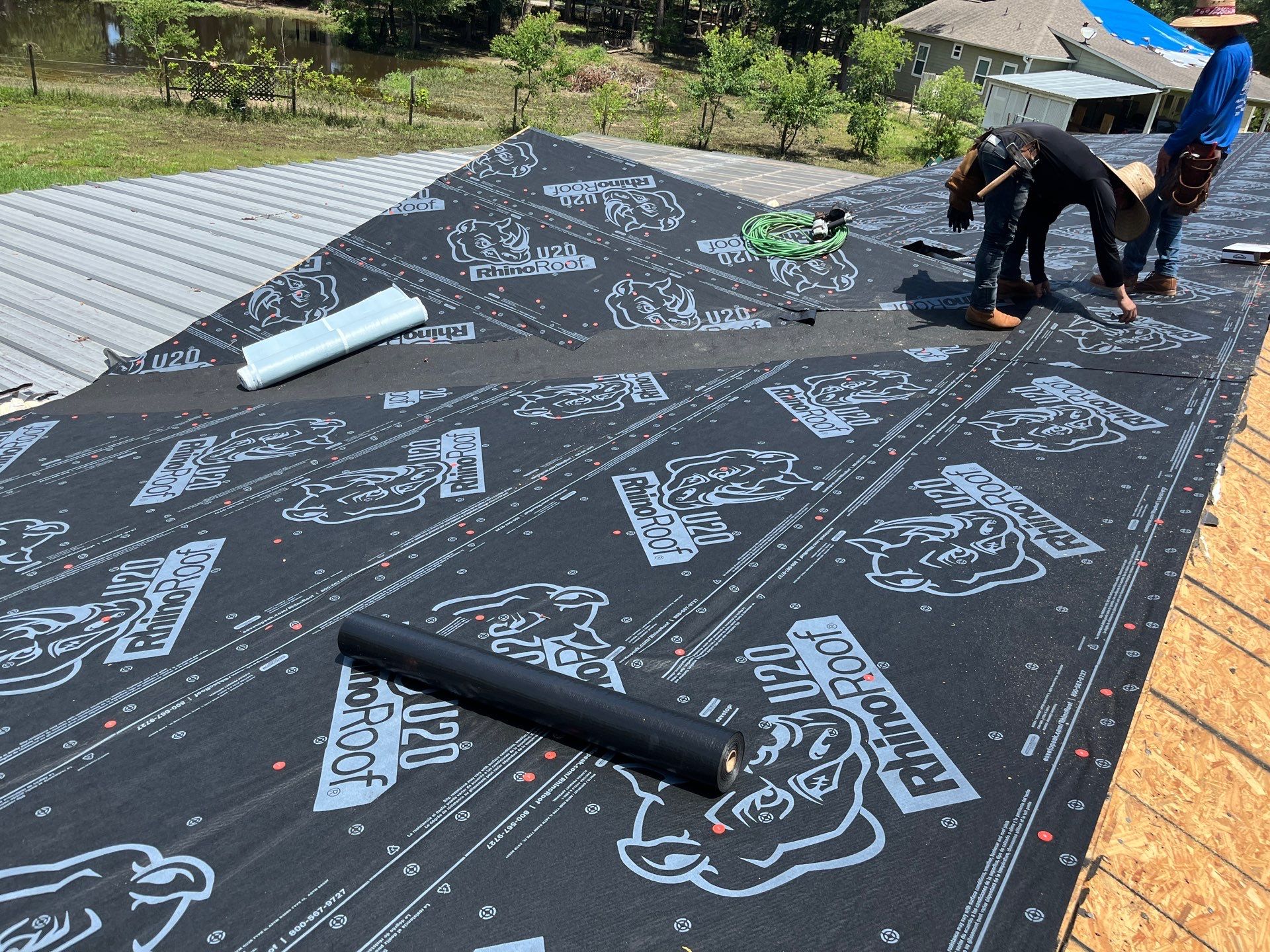 Residential Roofing Installation using Owen's Corning Duration (Lifetime) Shingles by Roof Repair Company