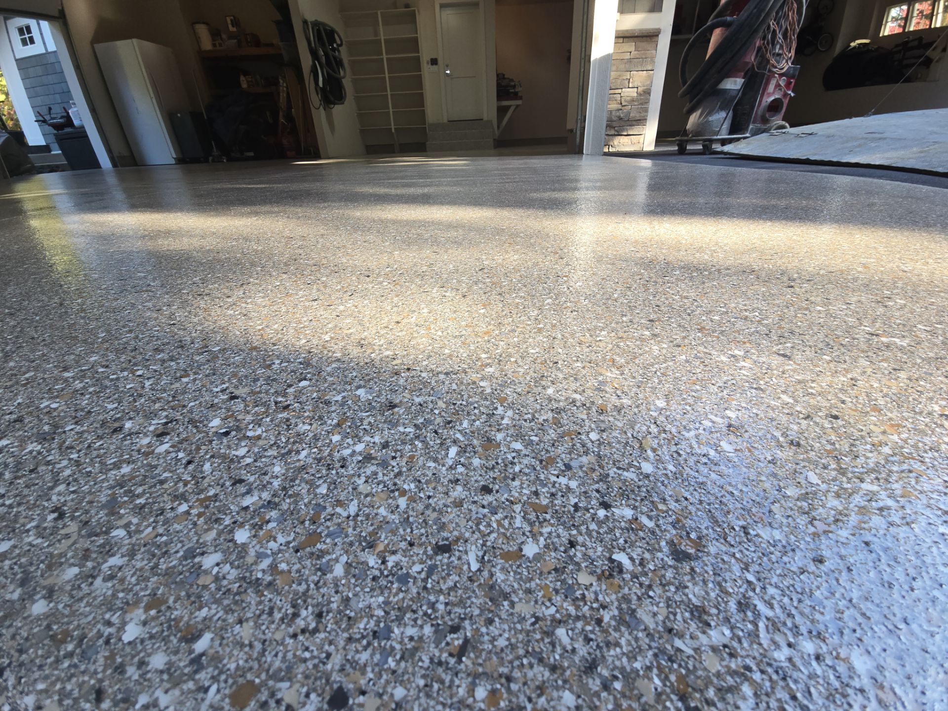 Detached Garage Floor Transformation With Penntek Polyaspartic Coating In Hayden by Croc Coatings, LLC