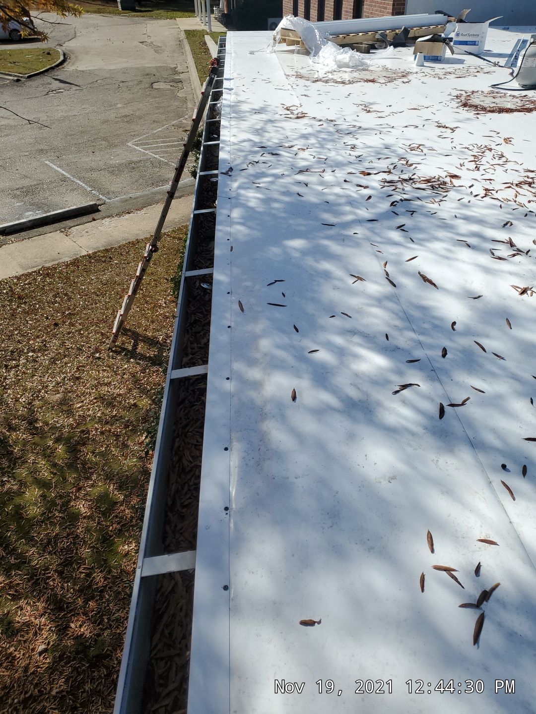 Commercial Roofing Installation using 50 mil PVC by Hostetler Roofing