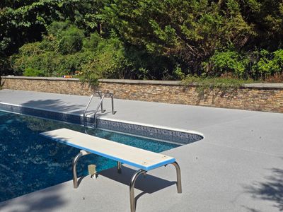 Pool Deck Using Riverbank