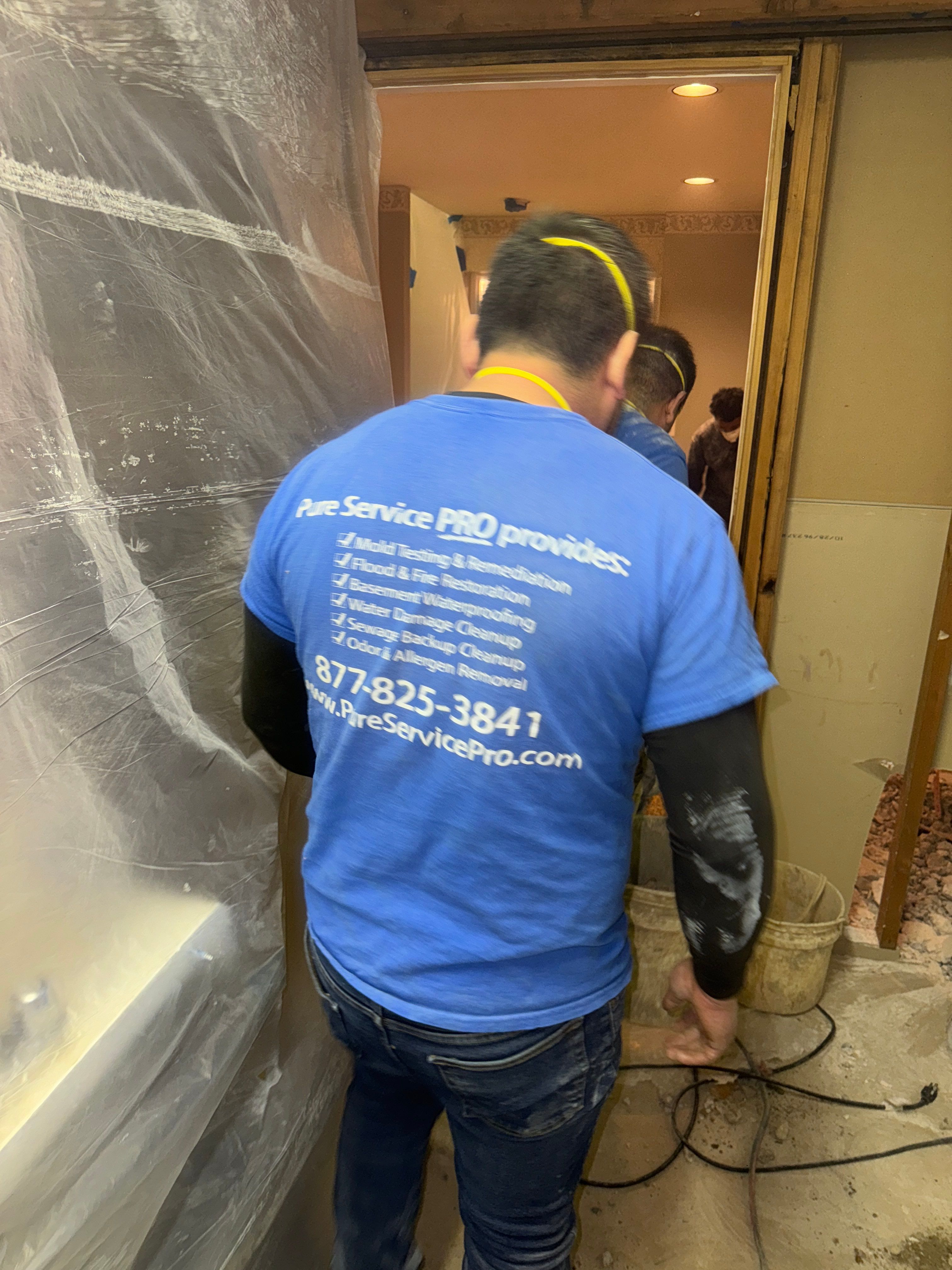 Interior French Drain With Radon Seal & Mold Remediation in Wall Township by Pure Service Pro, LLC 