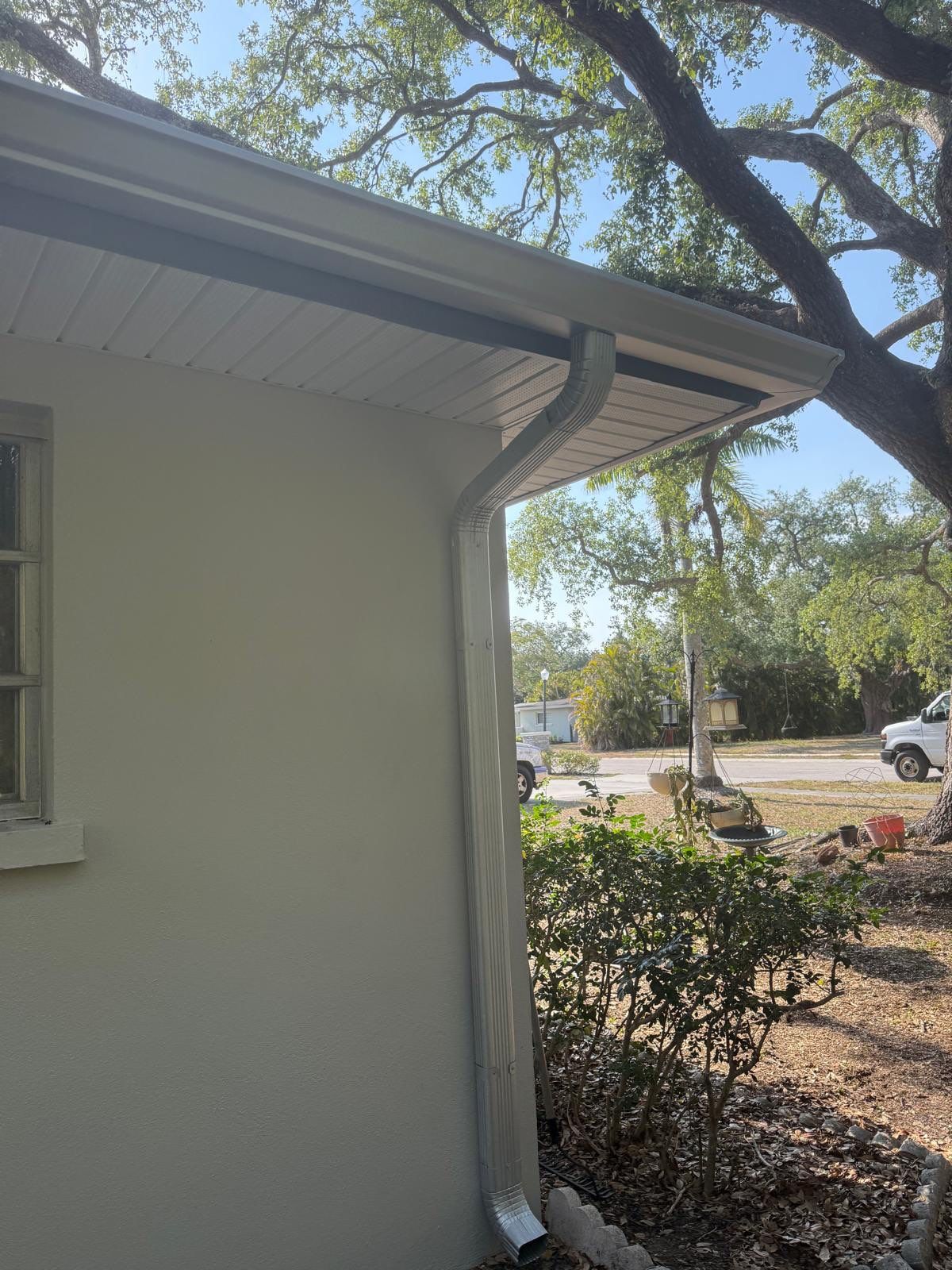 Seamless Galvalume Gutters Installation using Galvanized Gutters in Fort Myers FL by Gutter Professors
