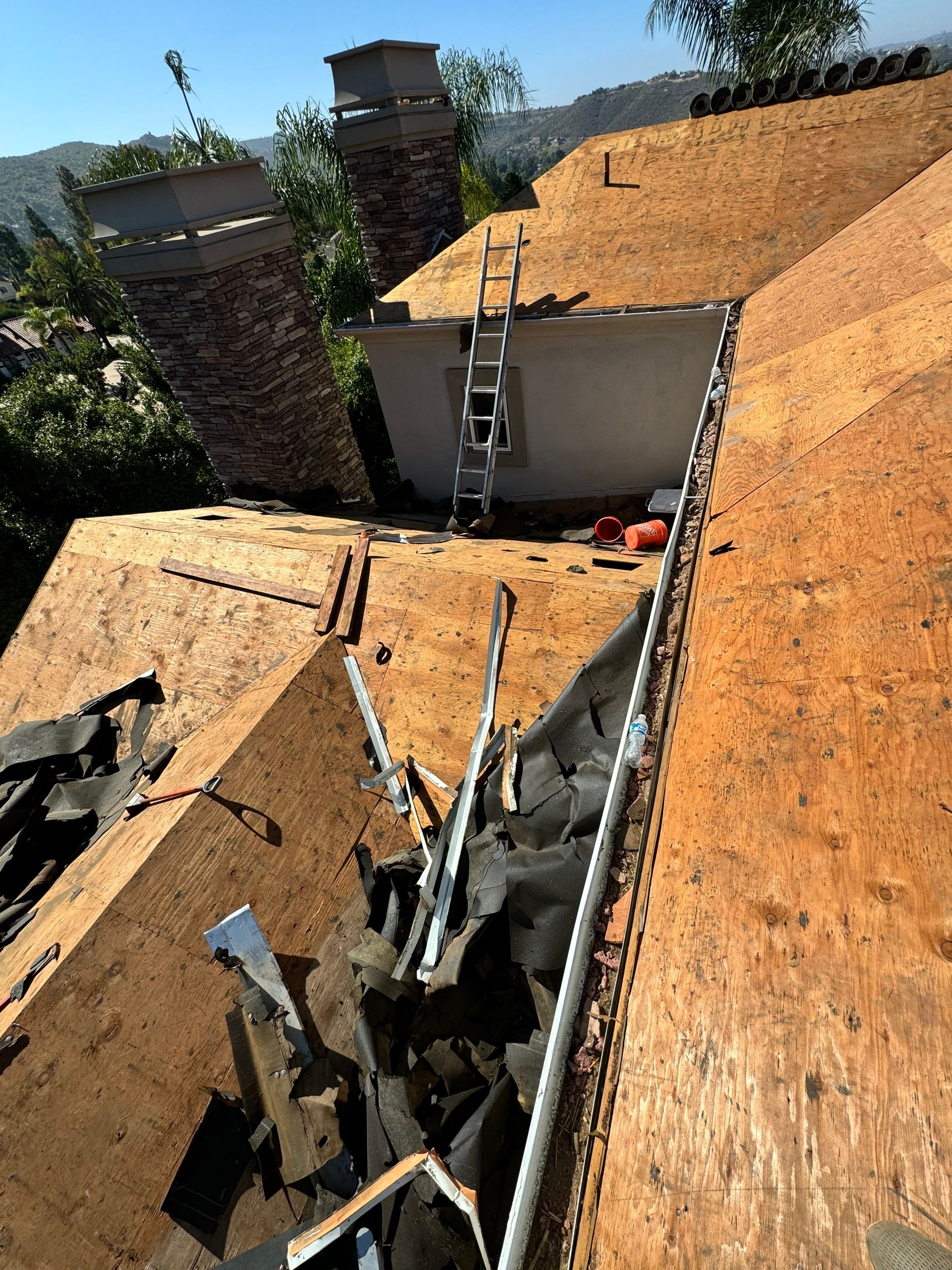 Full Roof Replacement Featuring Staggered Eagle Concrete Tiles in Poway by Reliable Roofing San Diego Inc.