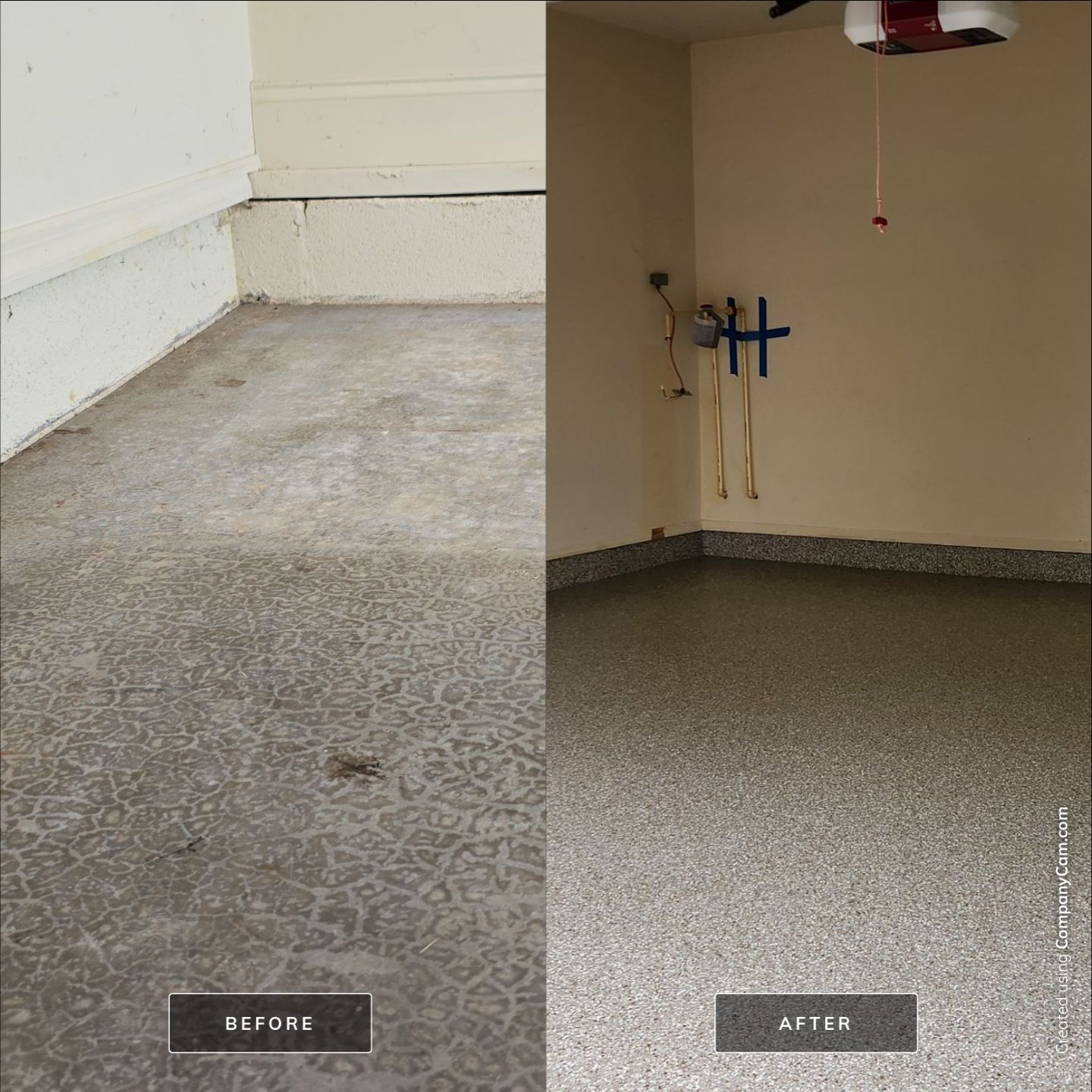 Garage renovation using Creekbed by Elite Floor Solutions