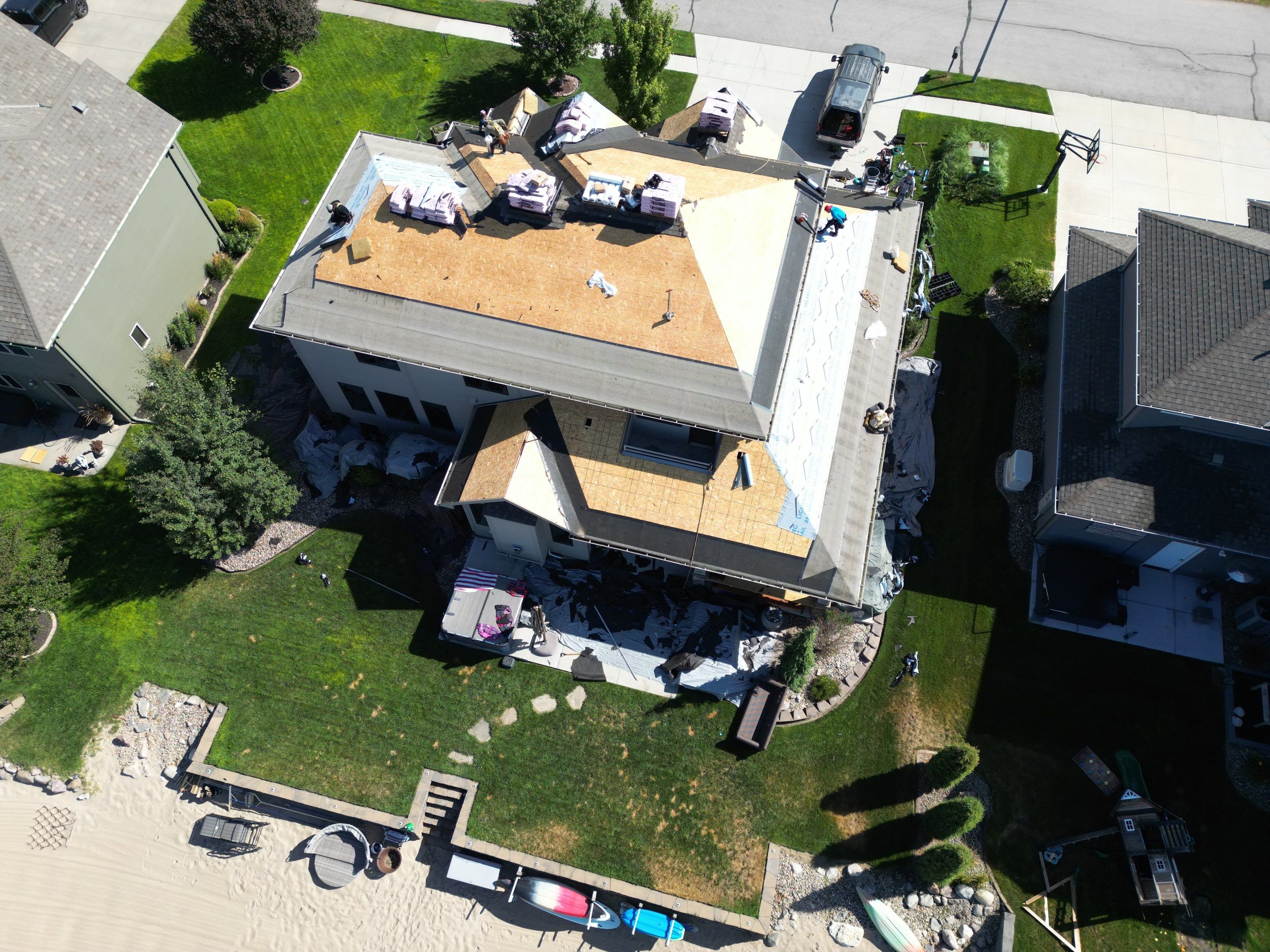 Residential Roofing Installation using Owens Corning Duration Summer Harvest by Lightning Exteriors