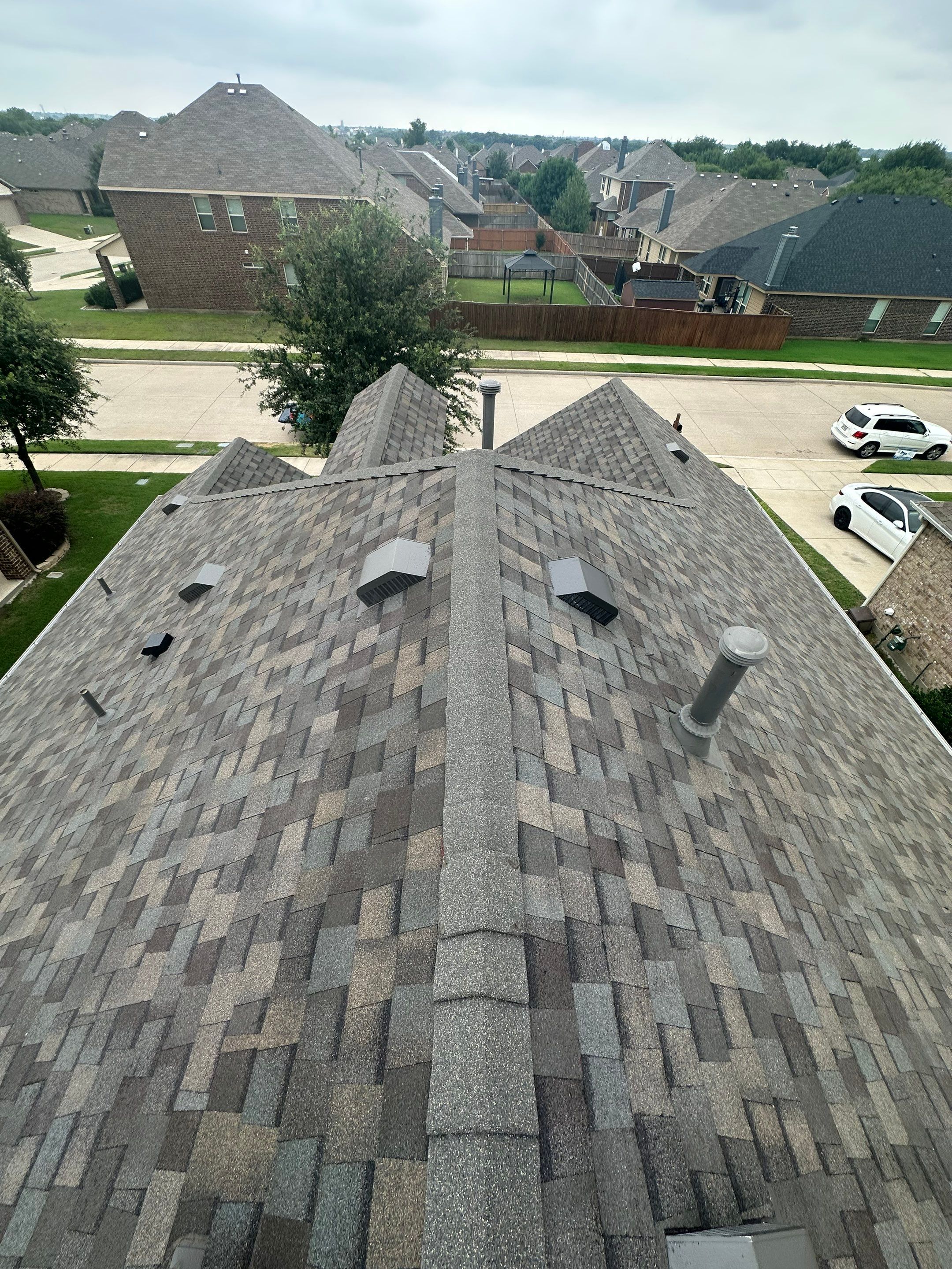 Residential Roofing Installation using CertainTeed Landmark MaxDef Weathered Wood by OneSource Roofing and Restoration