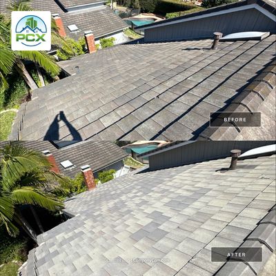 Lake Forest Pressure Washing on Roof