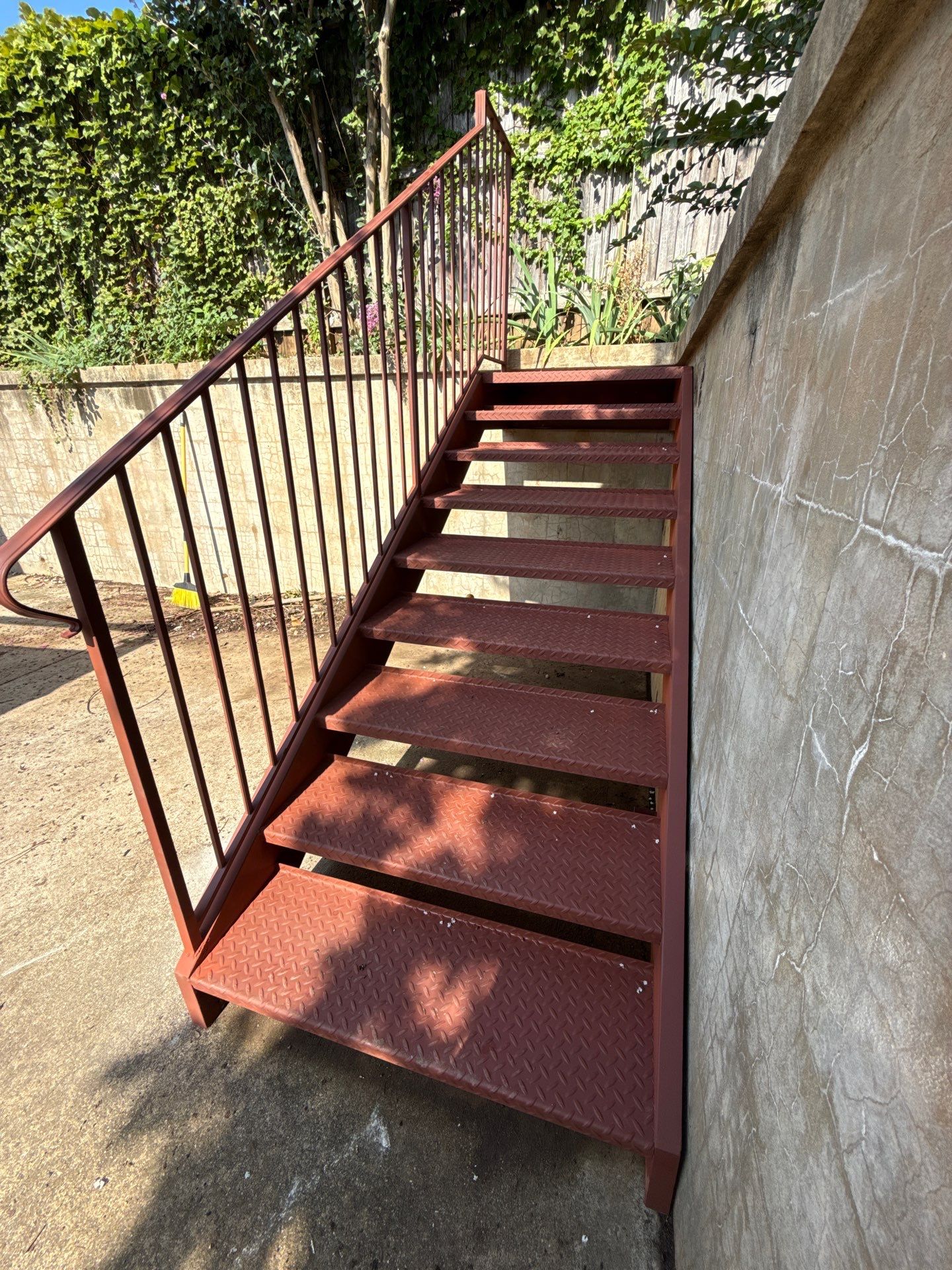 Custom Red Iron Staircase & Railing Upgrade – Washington, DC by Capitol Iron Works