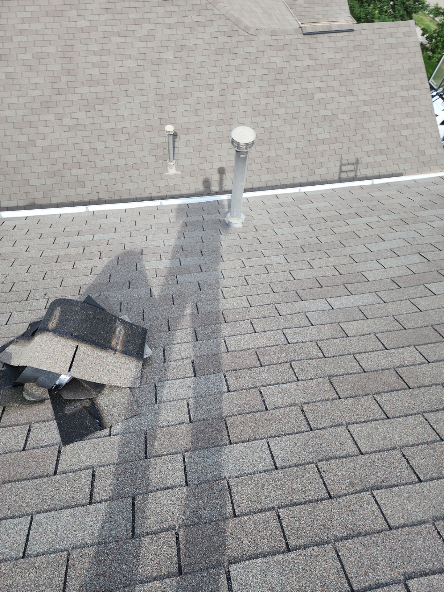 Hail Damage using Owen's Corning Duration (Lifetime) Shingles by Roof Repair Company