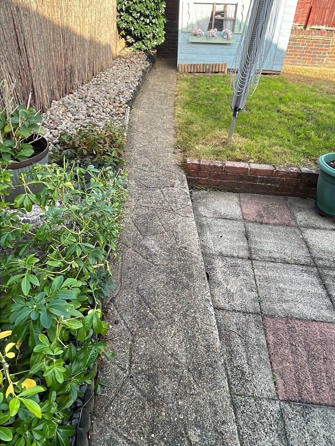 Driveway And Patio Clean using honda 21 ltr/min by Ges Exterior Cleaning ltd