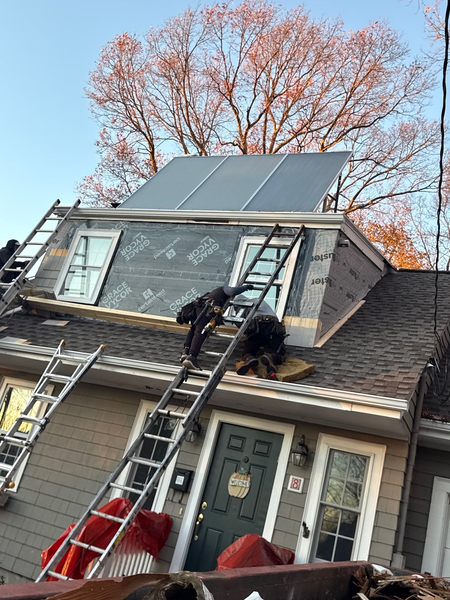 Lexington Complete EPDM Roof with Dormer Cedar Shake & Trim Restoration by Mighty Dog Roofing of Greater Middlesex County
