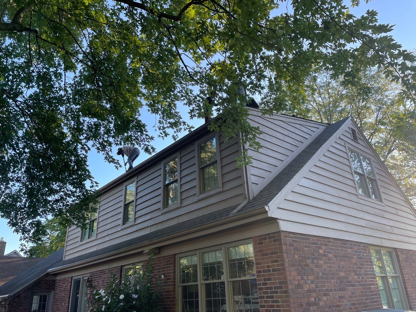  Residential Roofing Installation using GAF Timberline HDZ Weathered Wood by Nitro Roofing and Construction