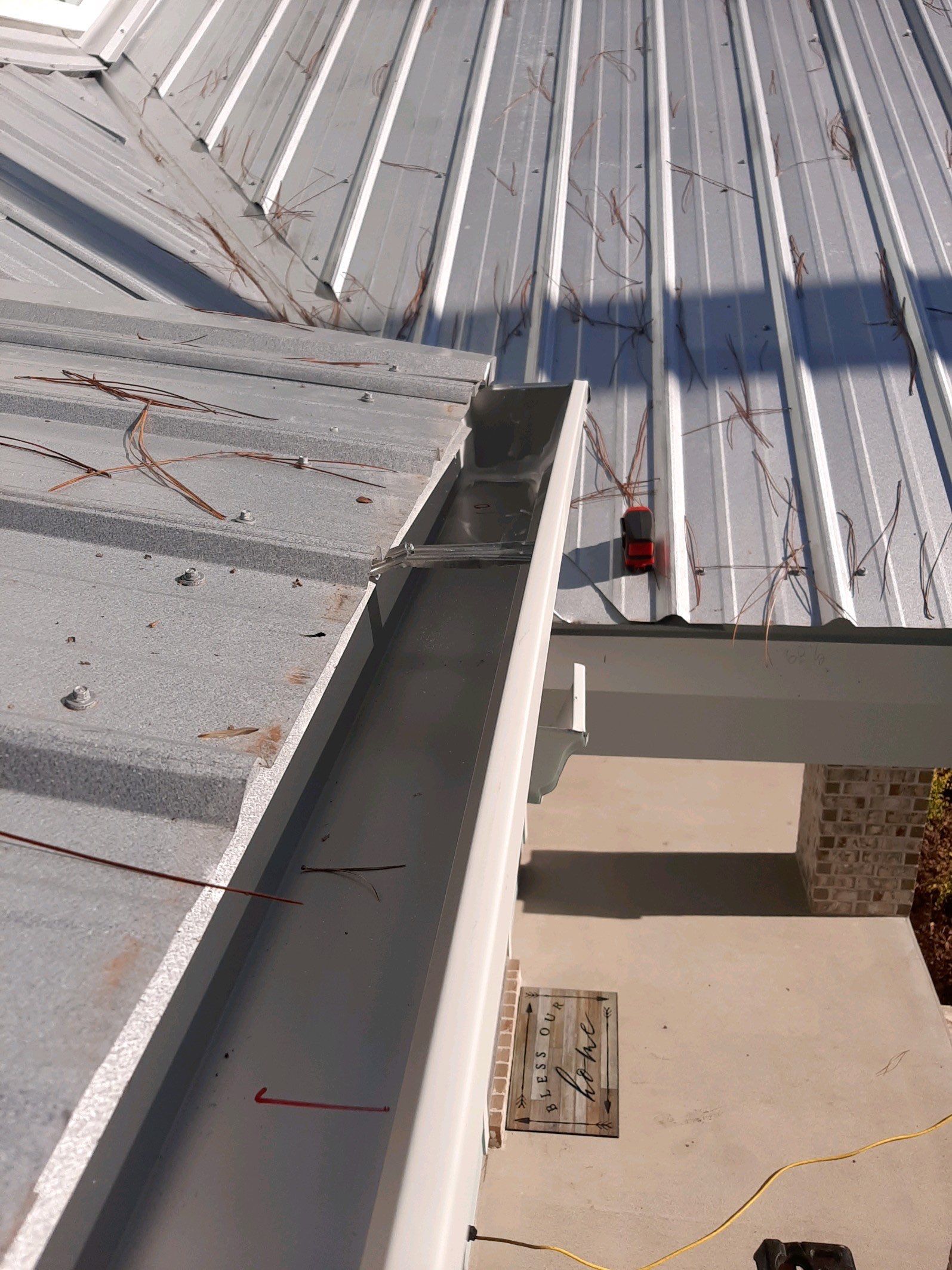 Gutter Installation using K-Style Seamless Gutters and Gutter Guards by Gutter Professors