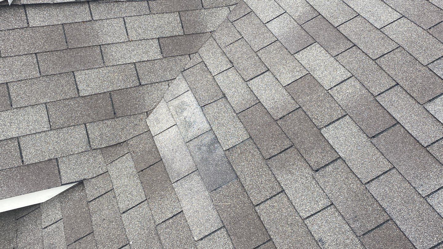 Wind damage by Deerfield Roofing LLC