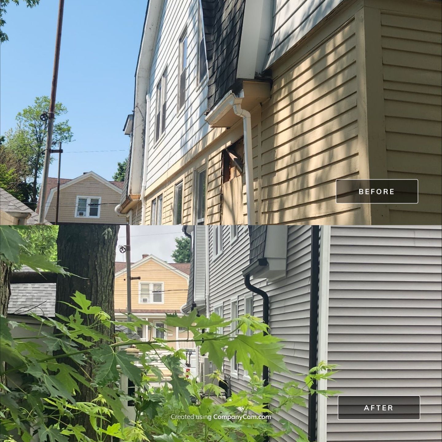 Siding Rejuvenation with Cert Monogram D/4  12'6' clapboard, Granite Gray by DiGiorgi Roofing and Siding Inc