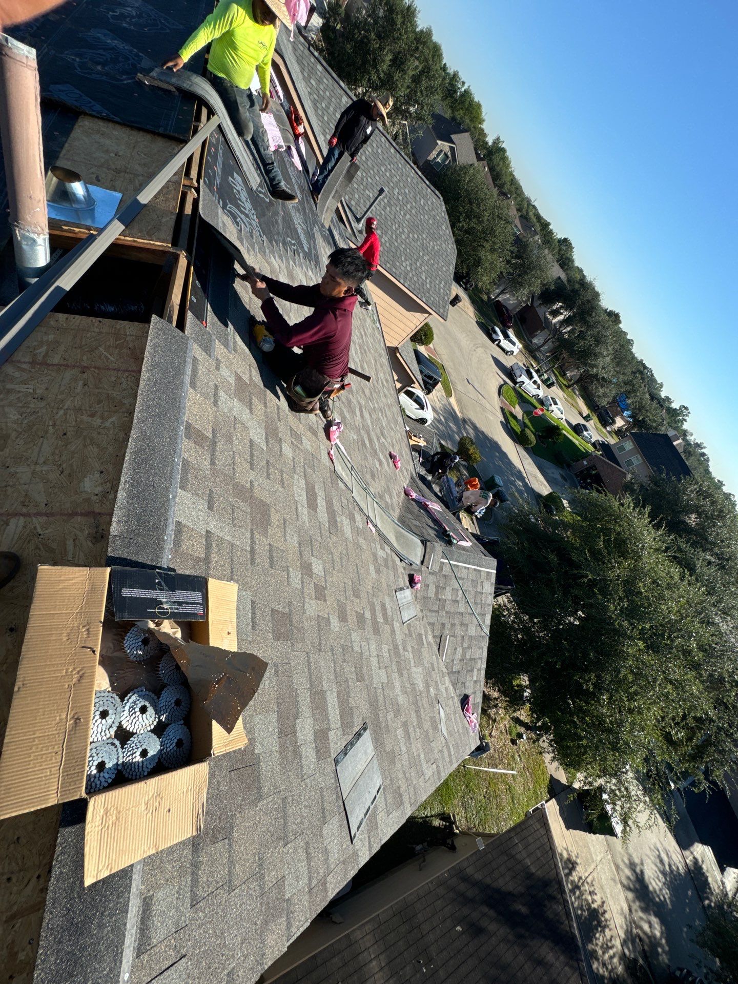 Residential Roofing Installation using Owen's Corning Duration (Lifetime) Shingles by Roof Repair Company