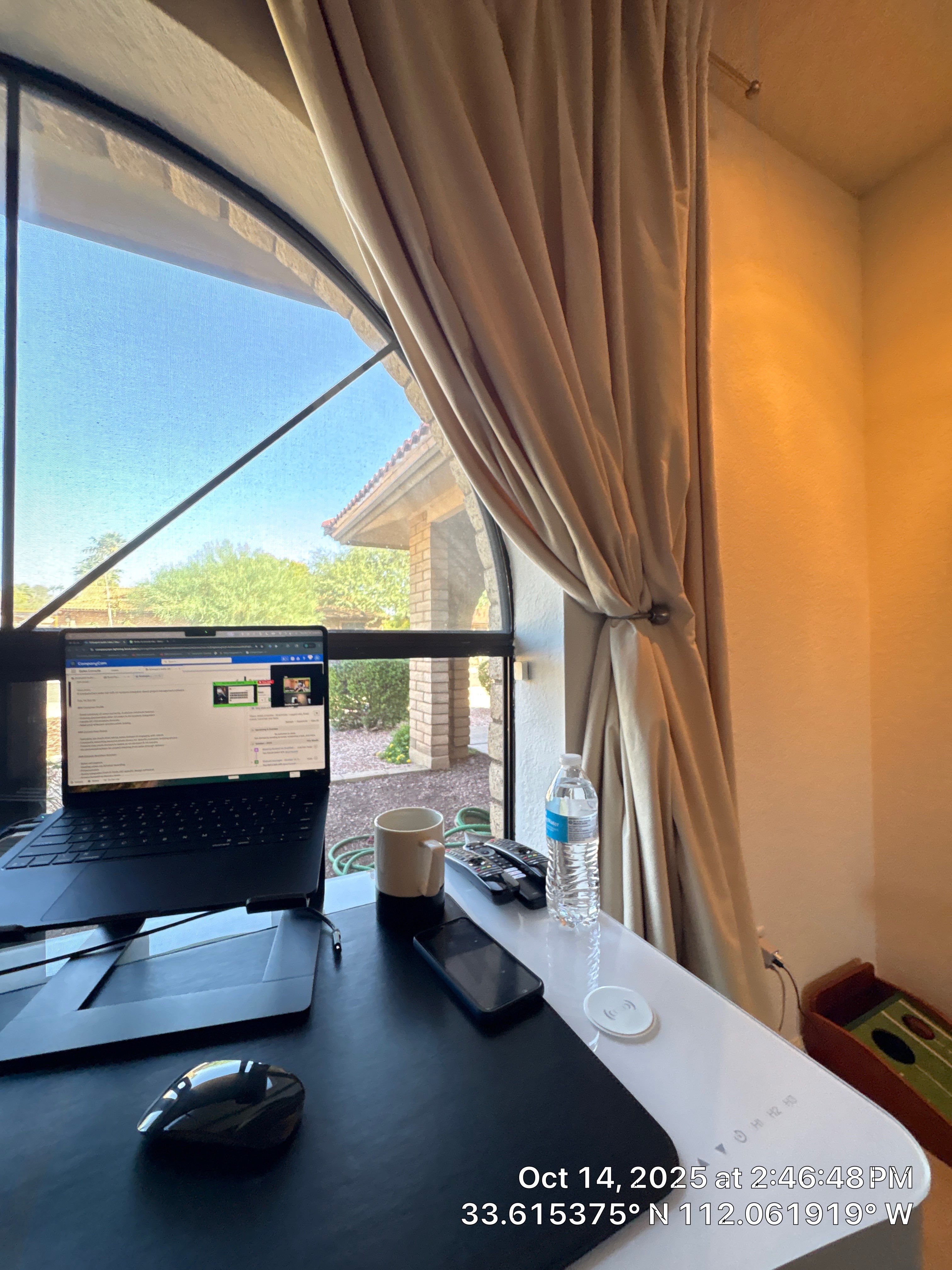 Office TV wall by CompanyCam Sales Demo