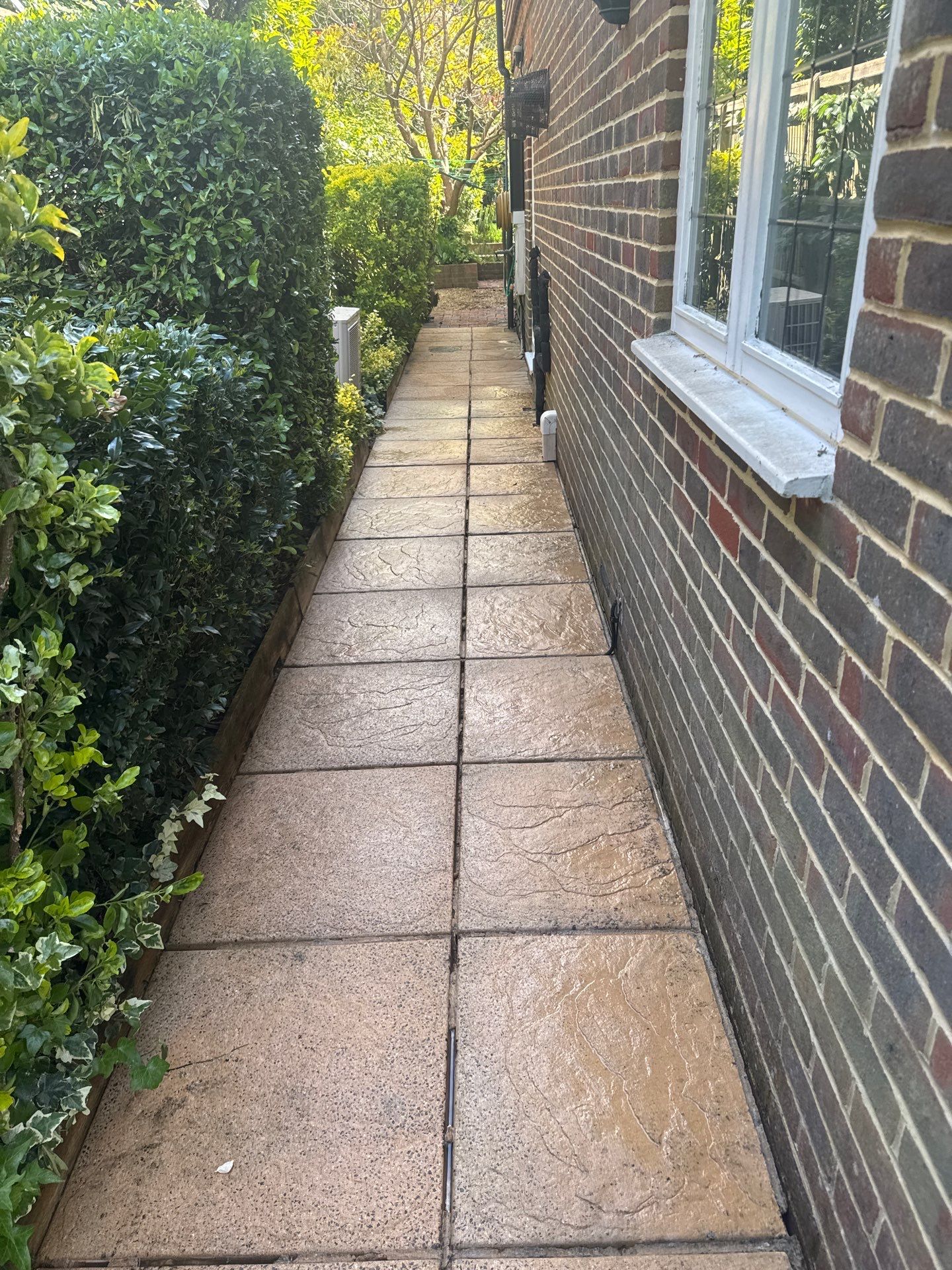 Patio Clean using 18inch Whirlaway FSC by Ges Exterior Cleaning ltd