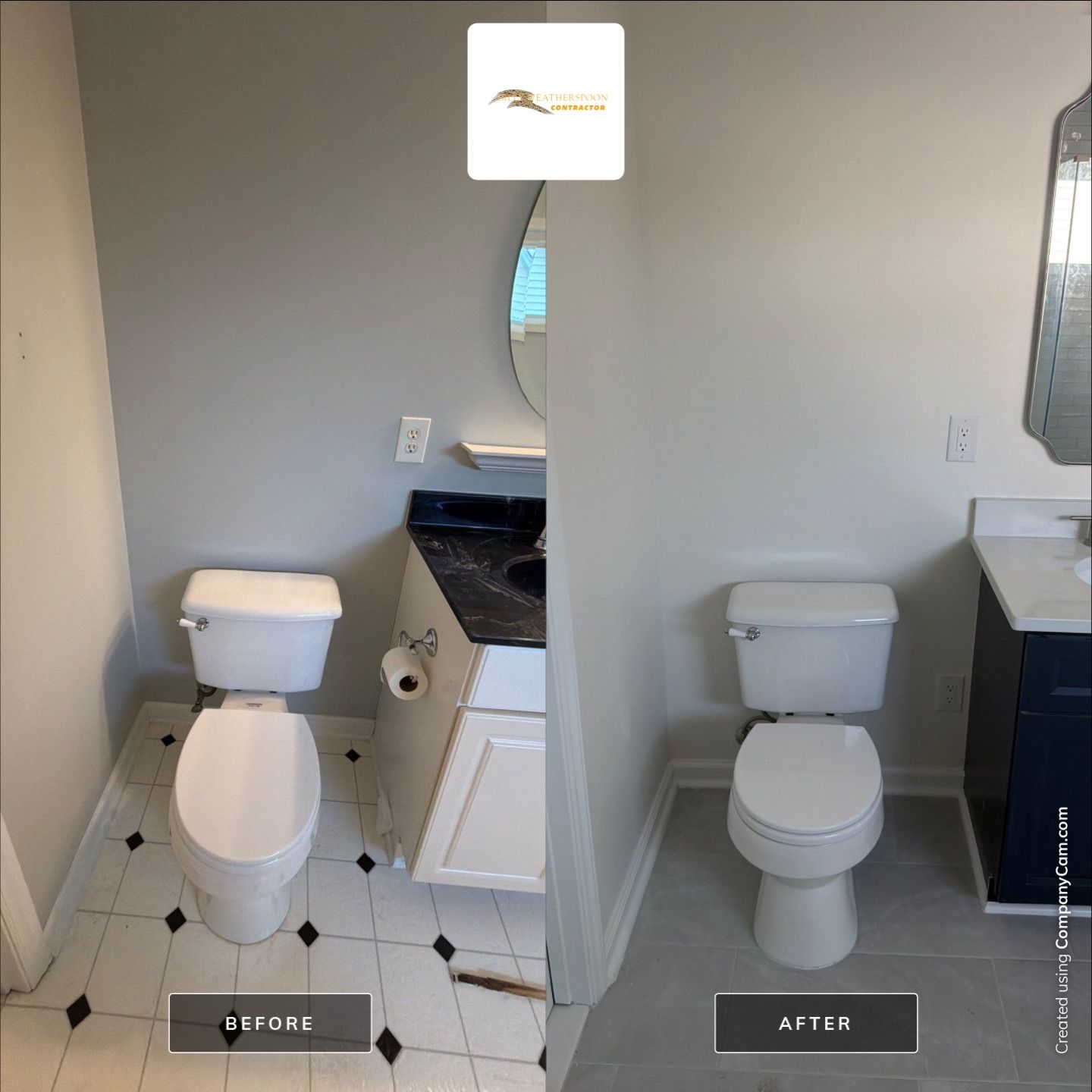 Bathroom remodel by Billy Weatherspoon Contractor