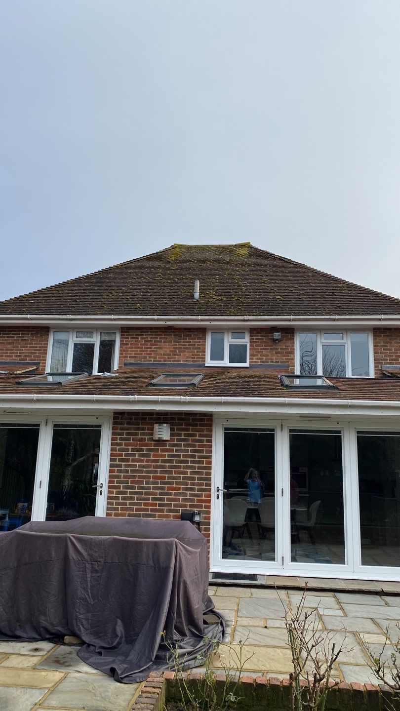 Roof and Patio Cleaning using Honda 15lpm Low Pressure Washing Machine by Ges Exterior Cleaning ltd