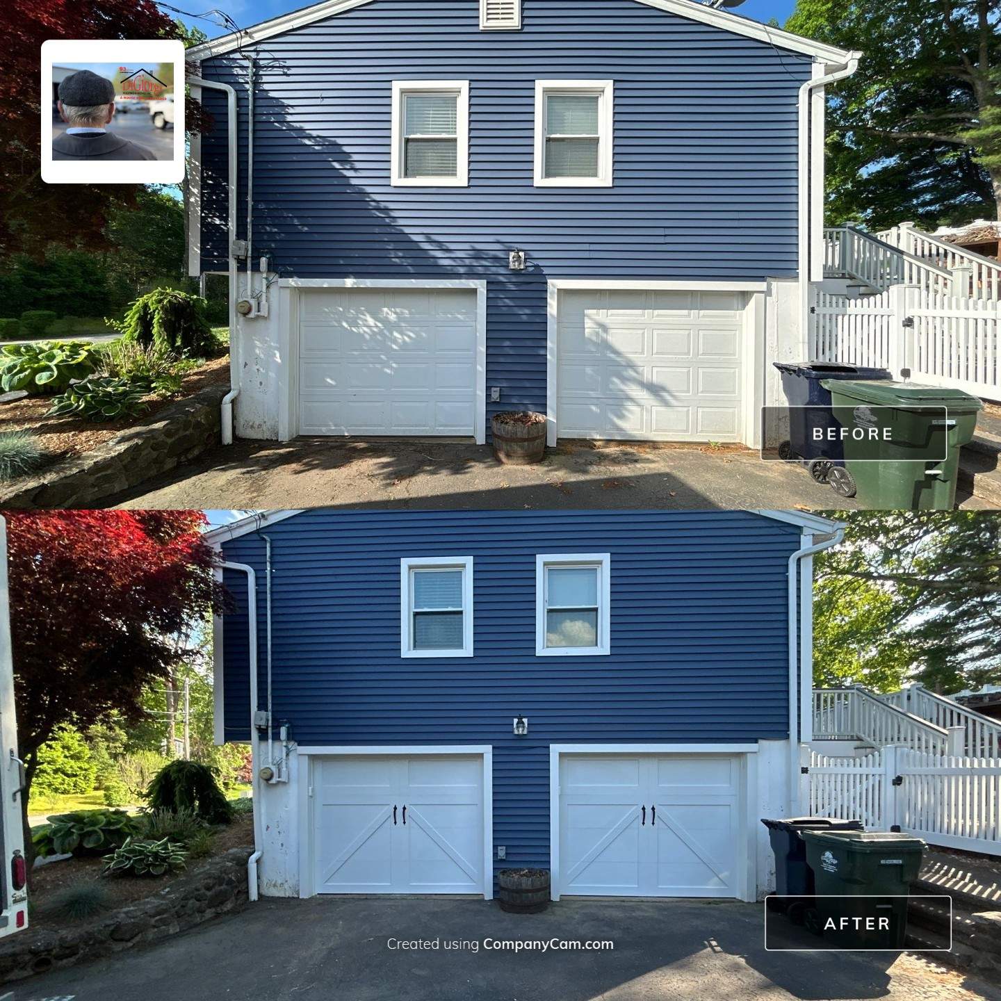 Garage Door Installation using AMARR Carriage Court Garage door  by DiGiorgi Roofing and Siding Inc