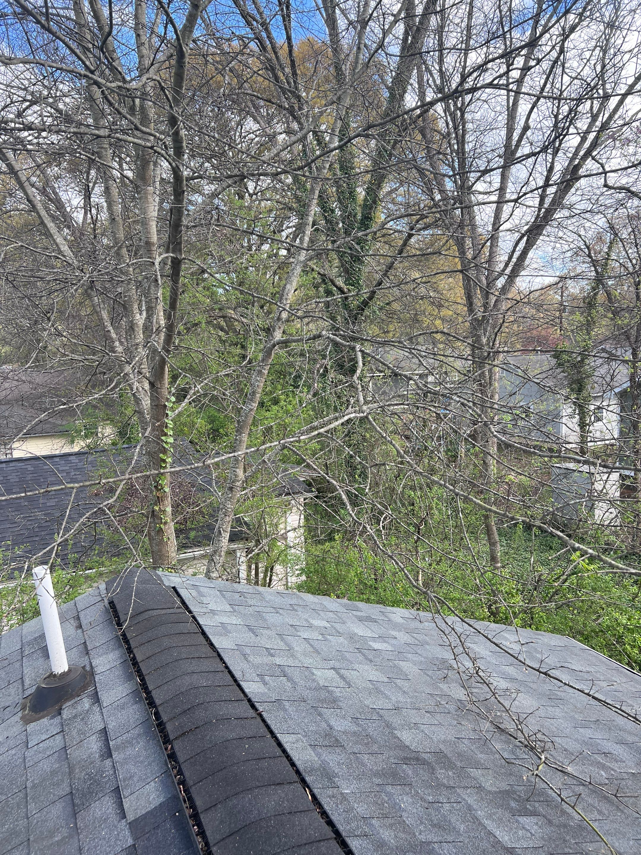 Gutter Cleaning using brown bags by Roof Bullies