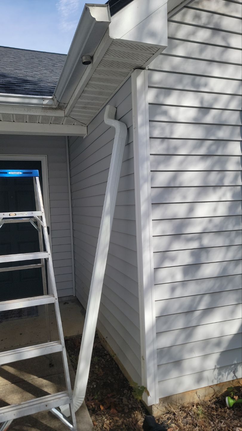 Roof and gutter replacement by wind damage by Just Brilliant Restoration JBR