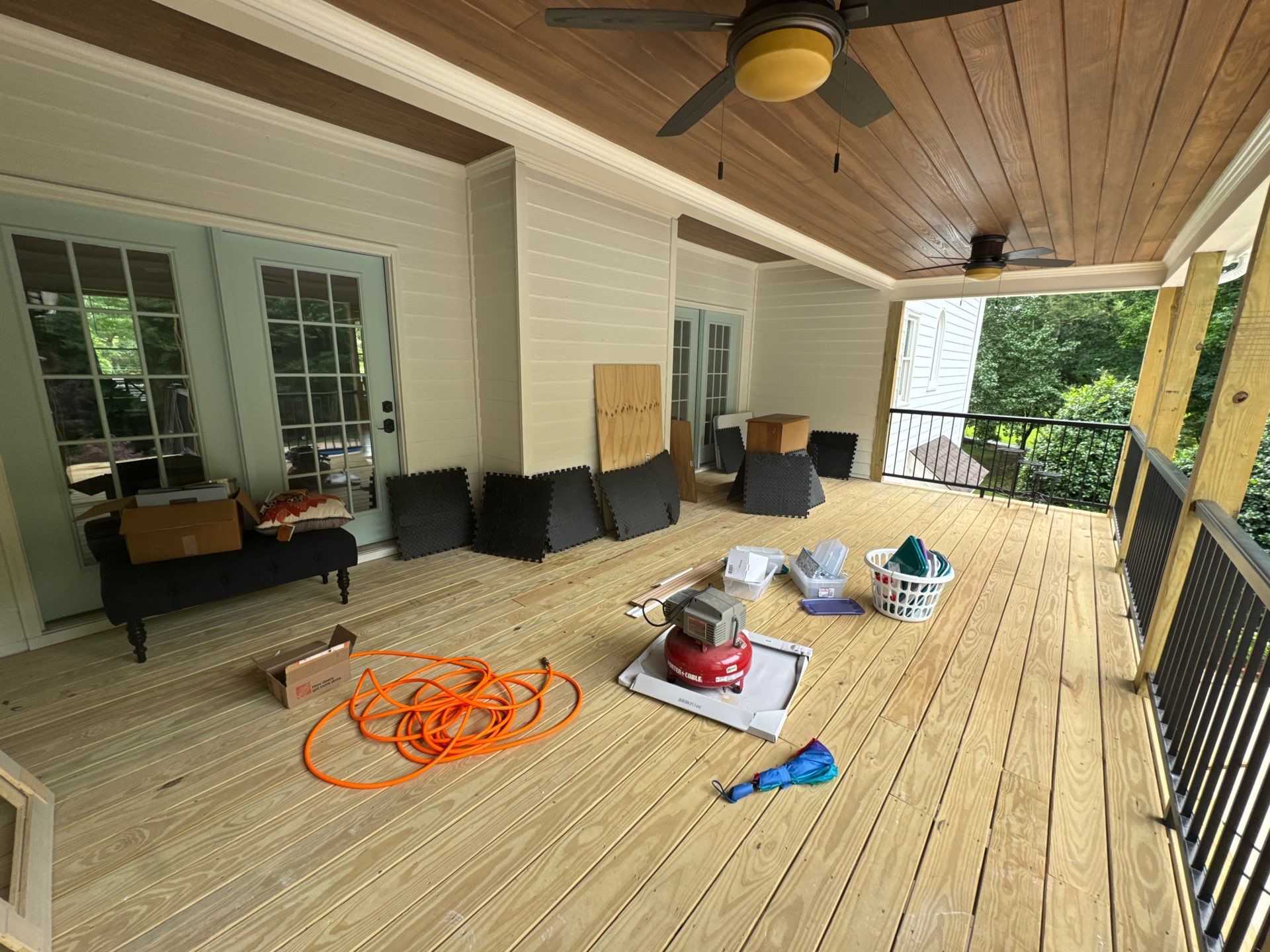 Elevated Deck and Screened-In Porch Replacement in Powder Springs by Swift Home Renovations