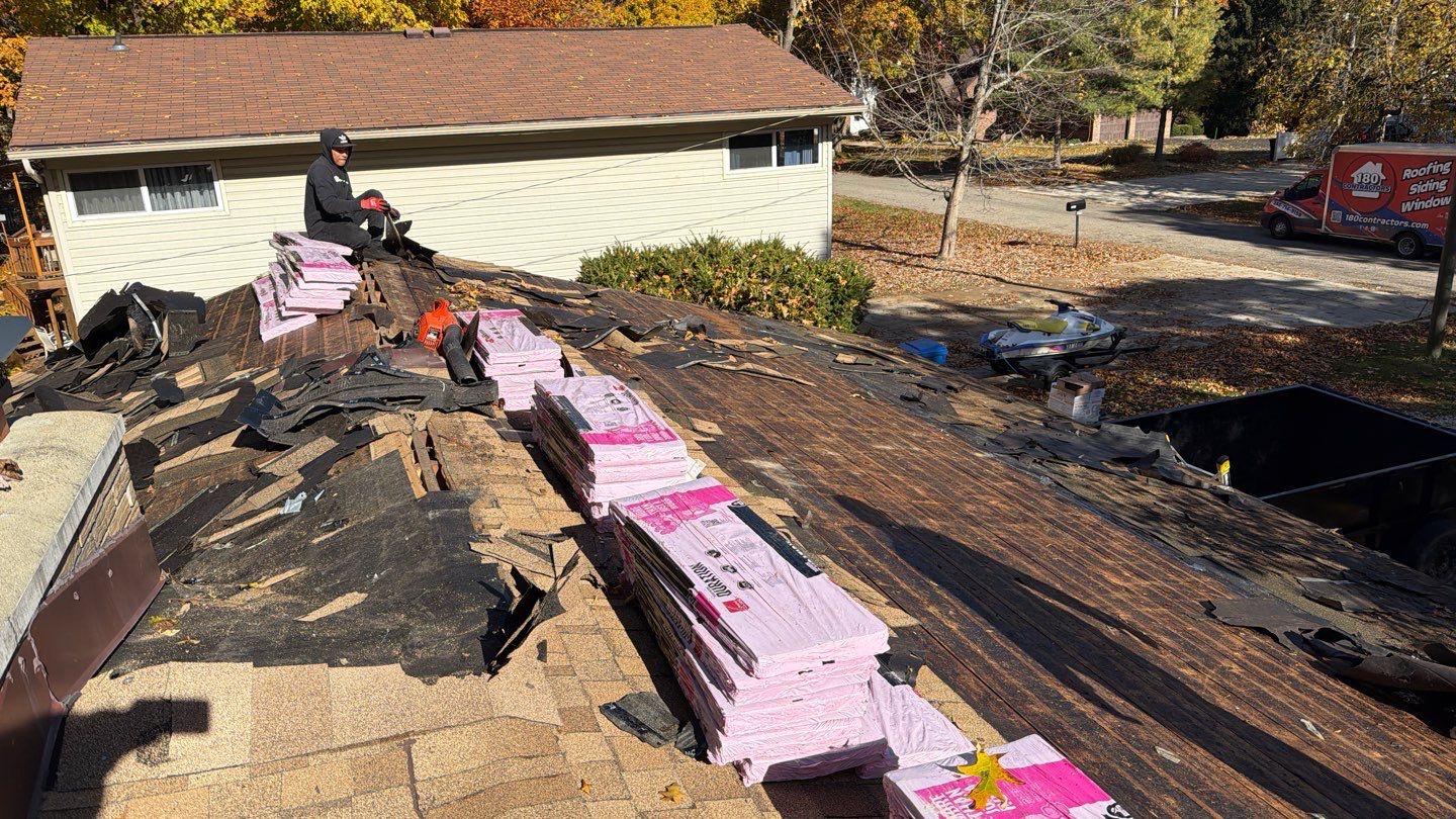 Roof Replacement using Owens Corning Slatestone Gray by 180 Contractors