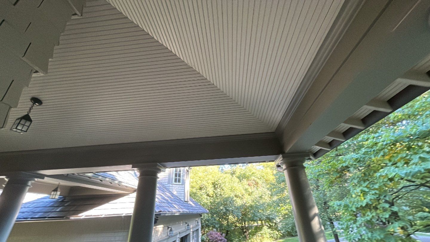 natural stone using Algaecide, soft wash soap by Northern Power Washing LLC.