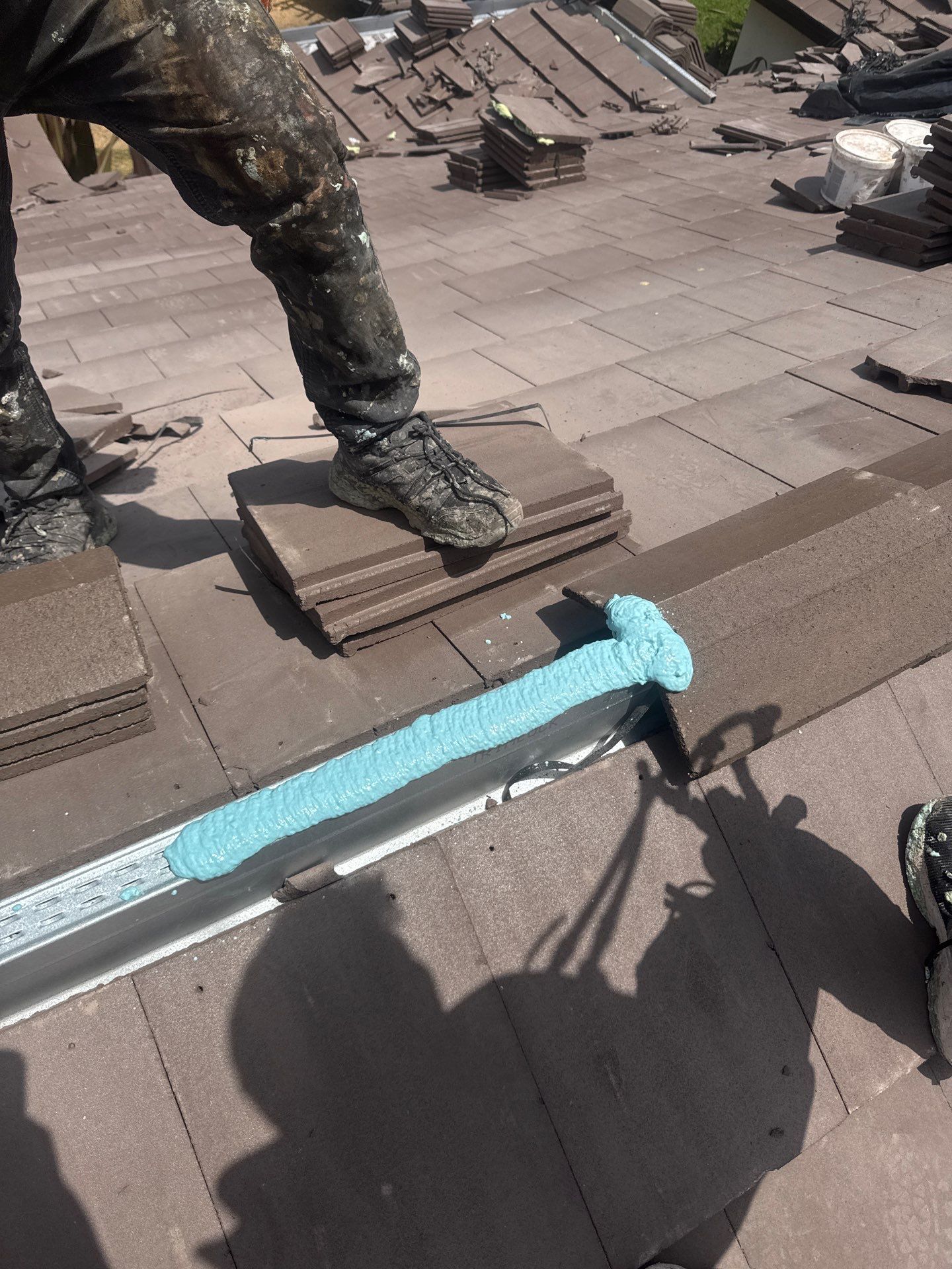 Residential Roofing Installation using Eagle Roofing Tile by BLUES BROTHERS ROOFING