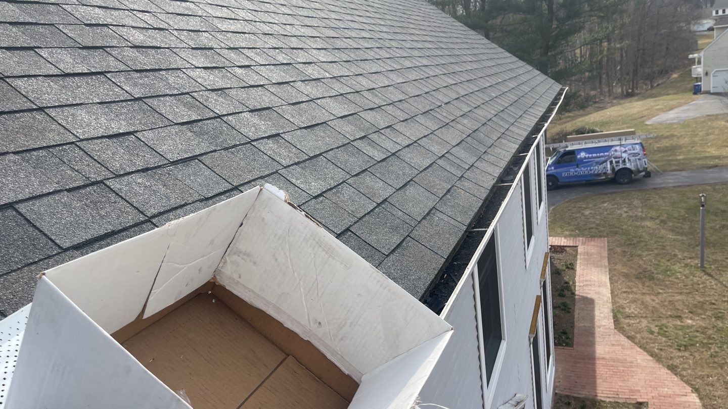 Residential Roofing Installation using Owens Corning TruDefinition Williamsburg slate by A Plus Exterior