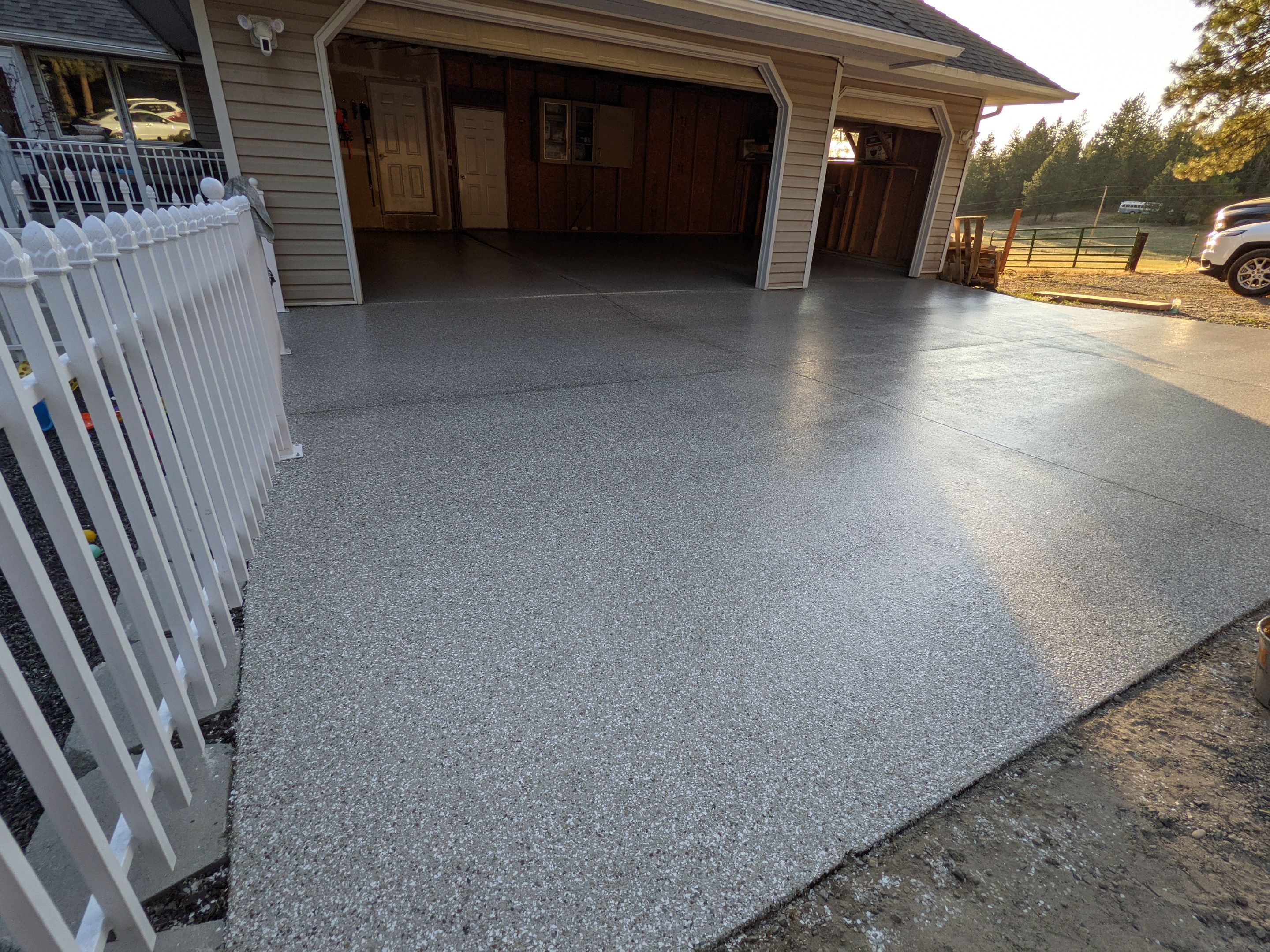 Basement/Garage/Driveway/Entry using Mt Everest & Pebble Beach by Croc Coatings, LLC