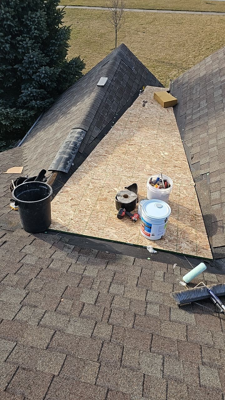 Partial re roof back slope only- Owens Corning Oakridge Driftwood by Nitro Roofing and Construction