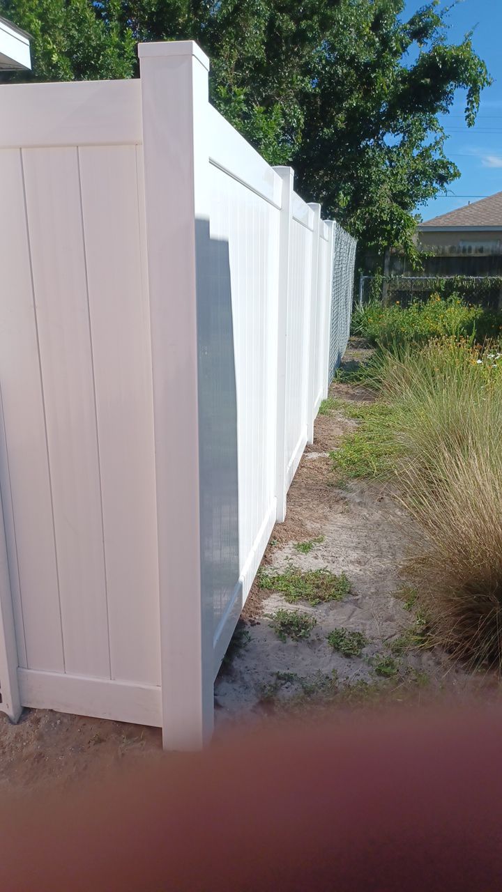 Bradenton, FL 6ft. Tall White Vinyl Privacy  by Asap fence and gates, LLC